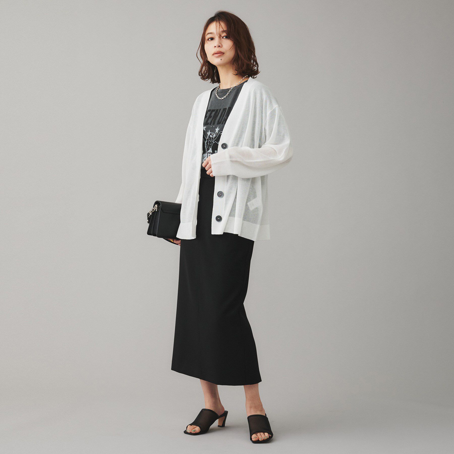 UNTITLED「【TORRAZZO DONNA】シースルーラメカーディガン」|カーディガン|