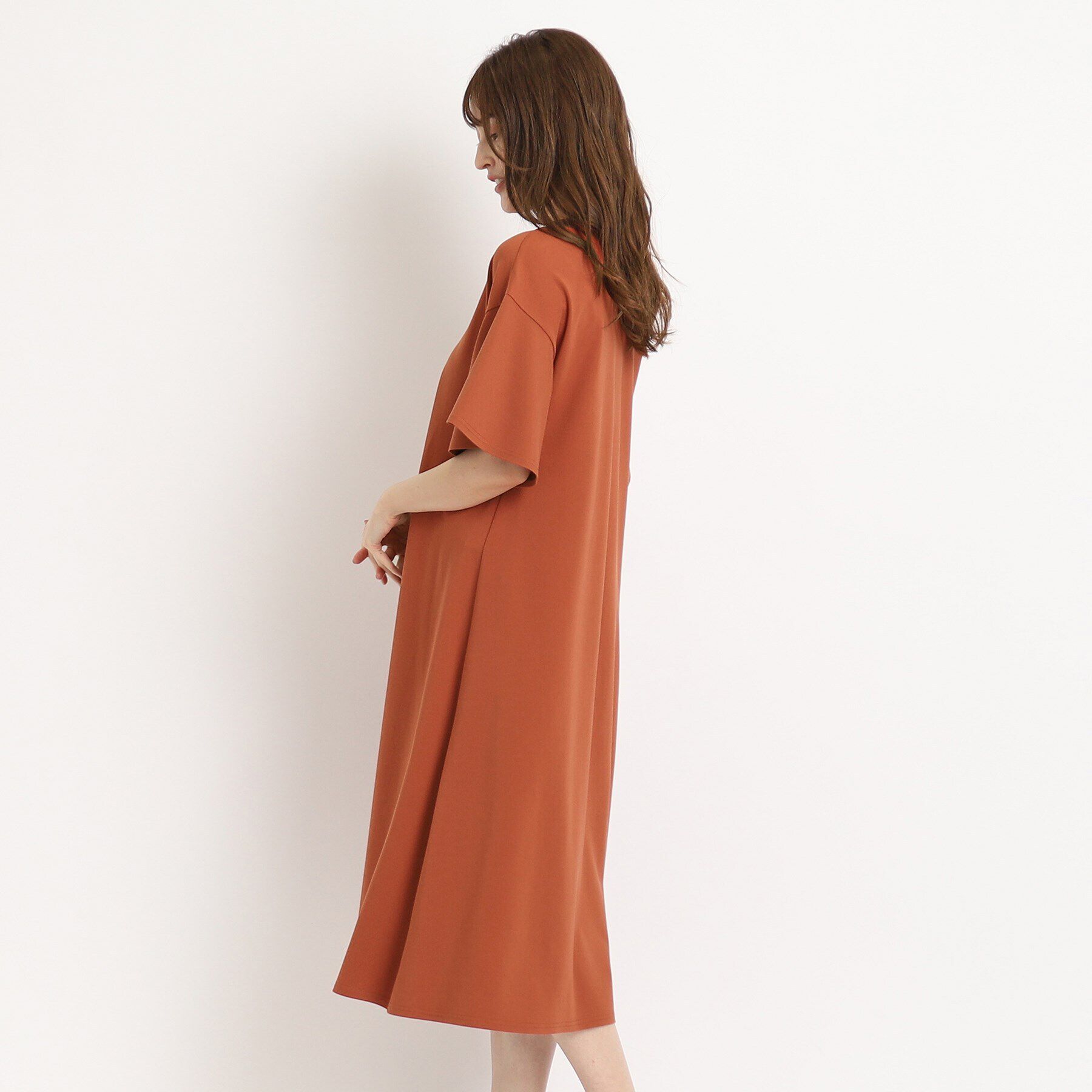 COUP DE CHANCE「【洗える／裏地無し／ジャージ素材】セミフレアーワンピース」|ワンピース|