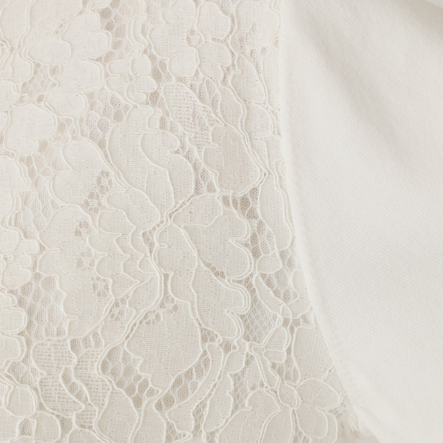 COUP DE CHANCE「【洗える】レース使いニットプルオーバー」|ニット・セーター|