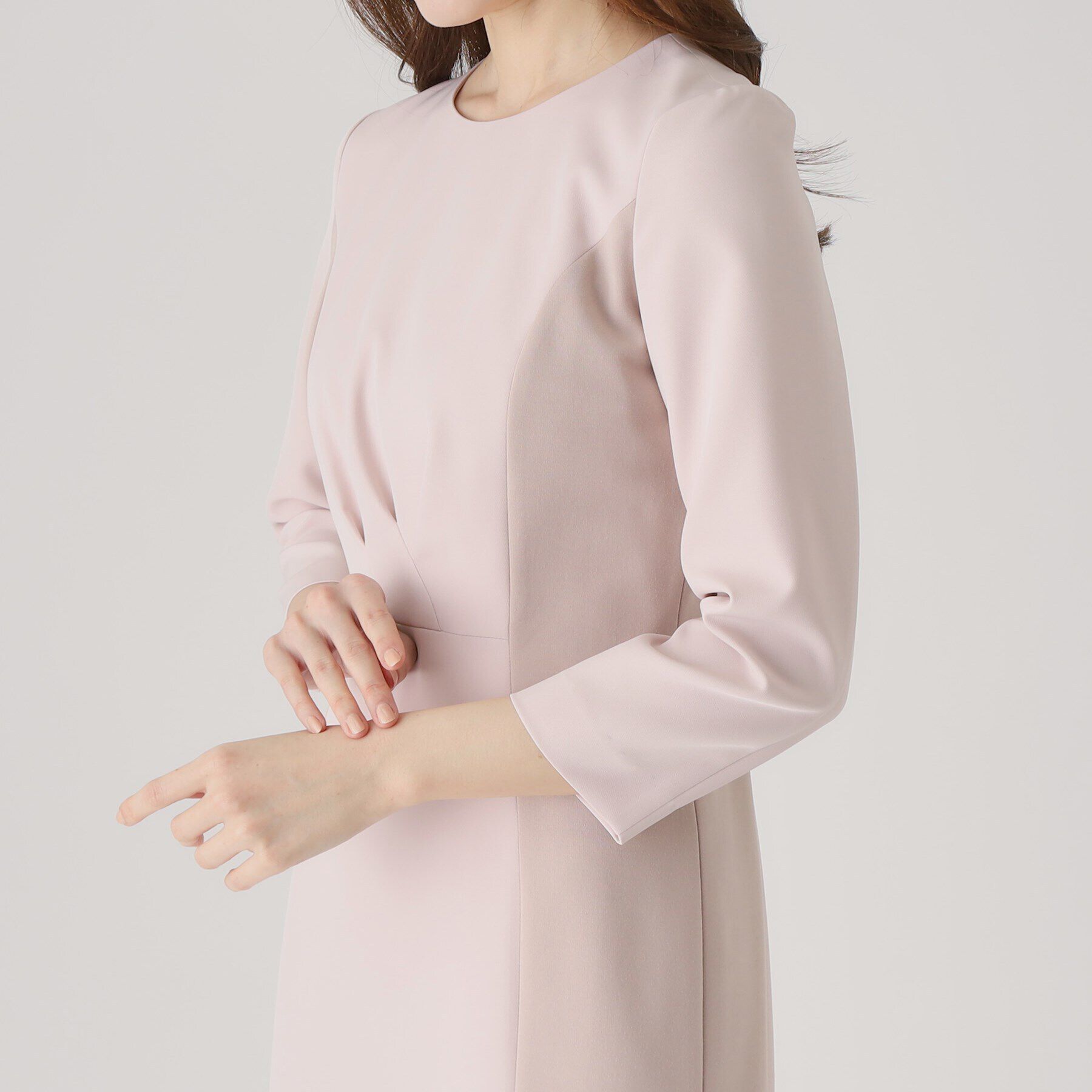 COUP DE CHANCE「【洗える／日本製】配色使いワンピース」|ワンピース|