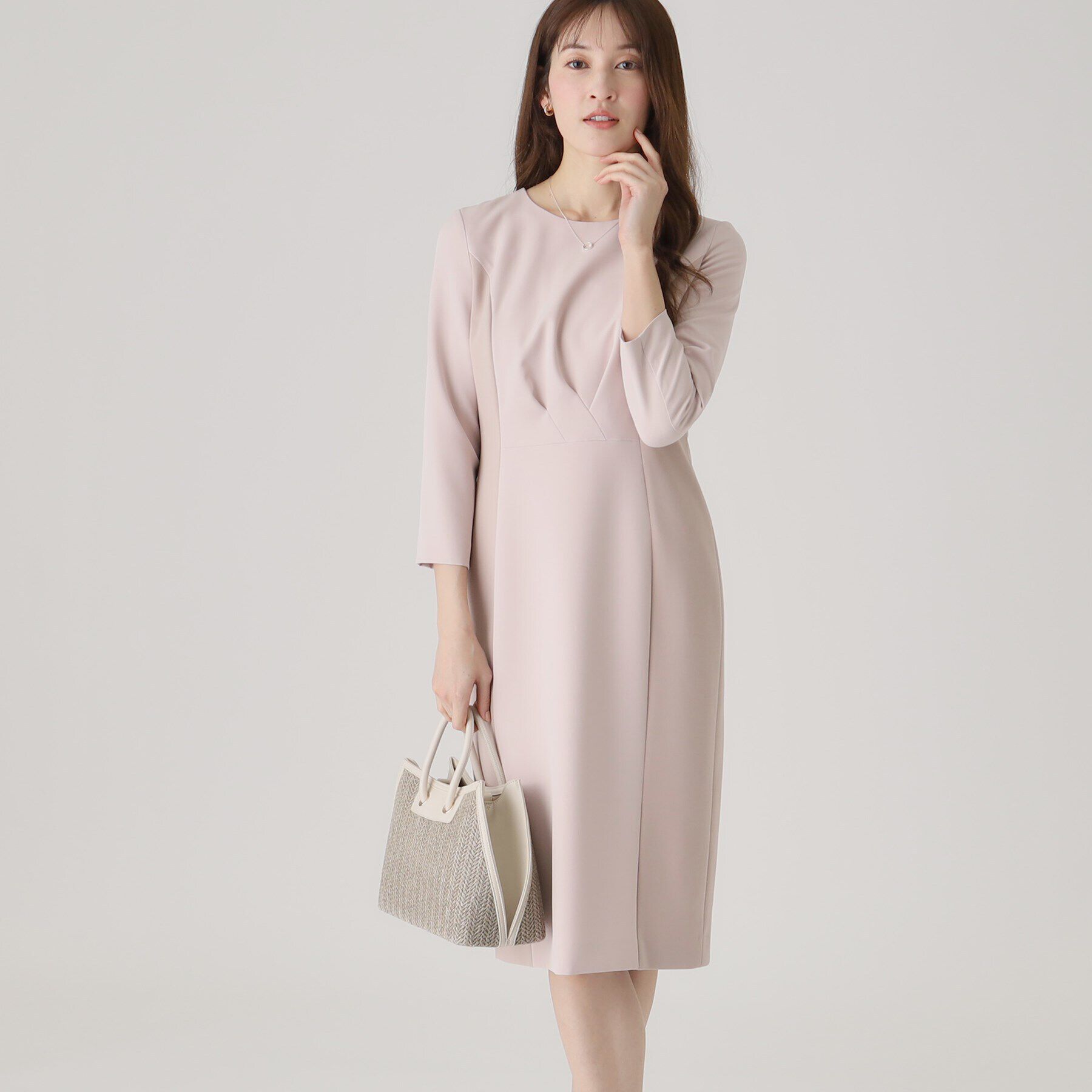 COUP DE CHANCE「【洗える／日本製】配色使いワンピース」|ワンピース|