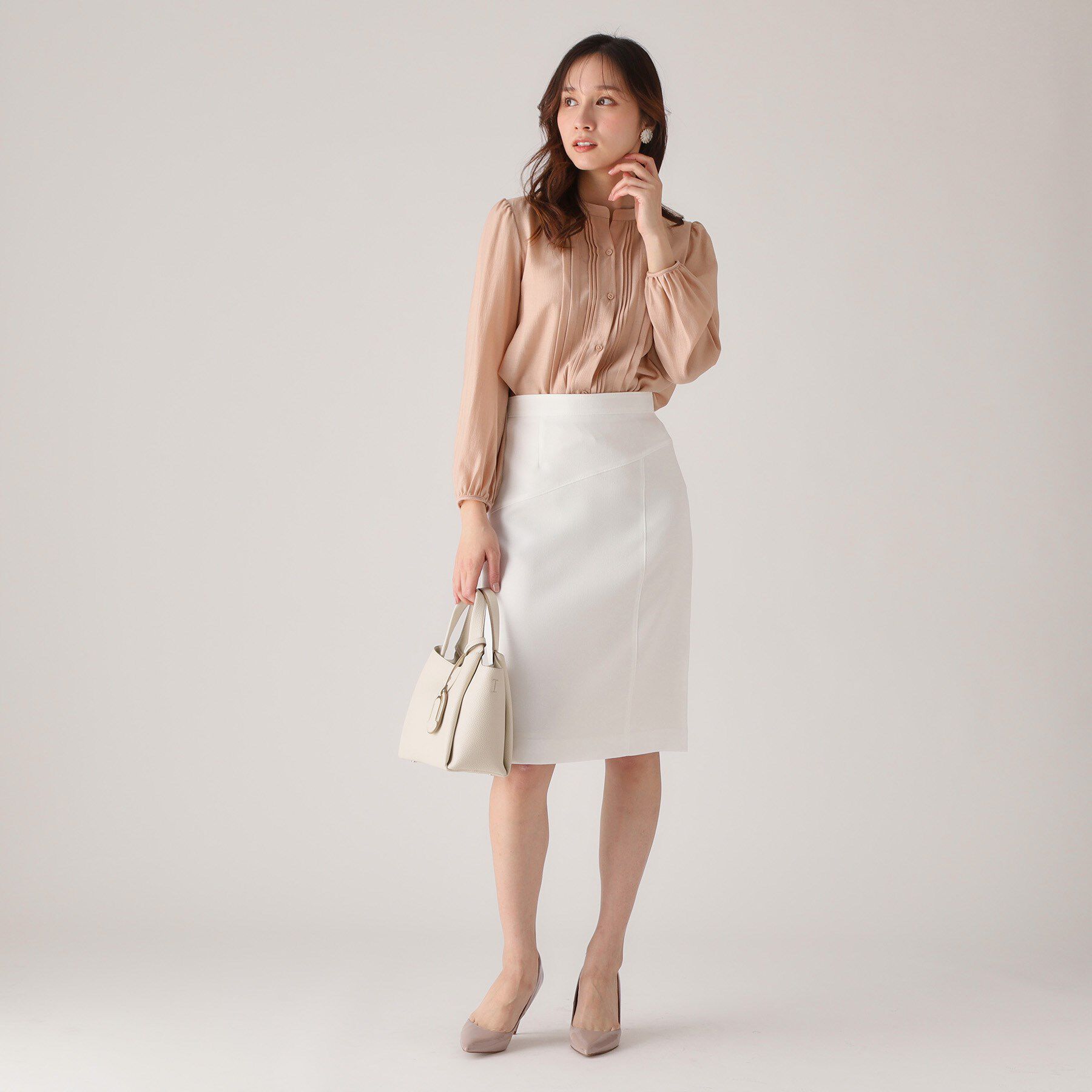 COUP DE CHANCE「【洗える／シアー素材】タックデザインブラウス」|シャツ・ブラウス|