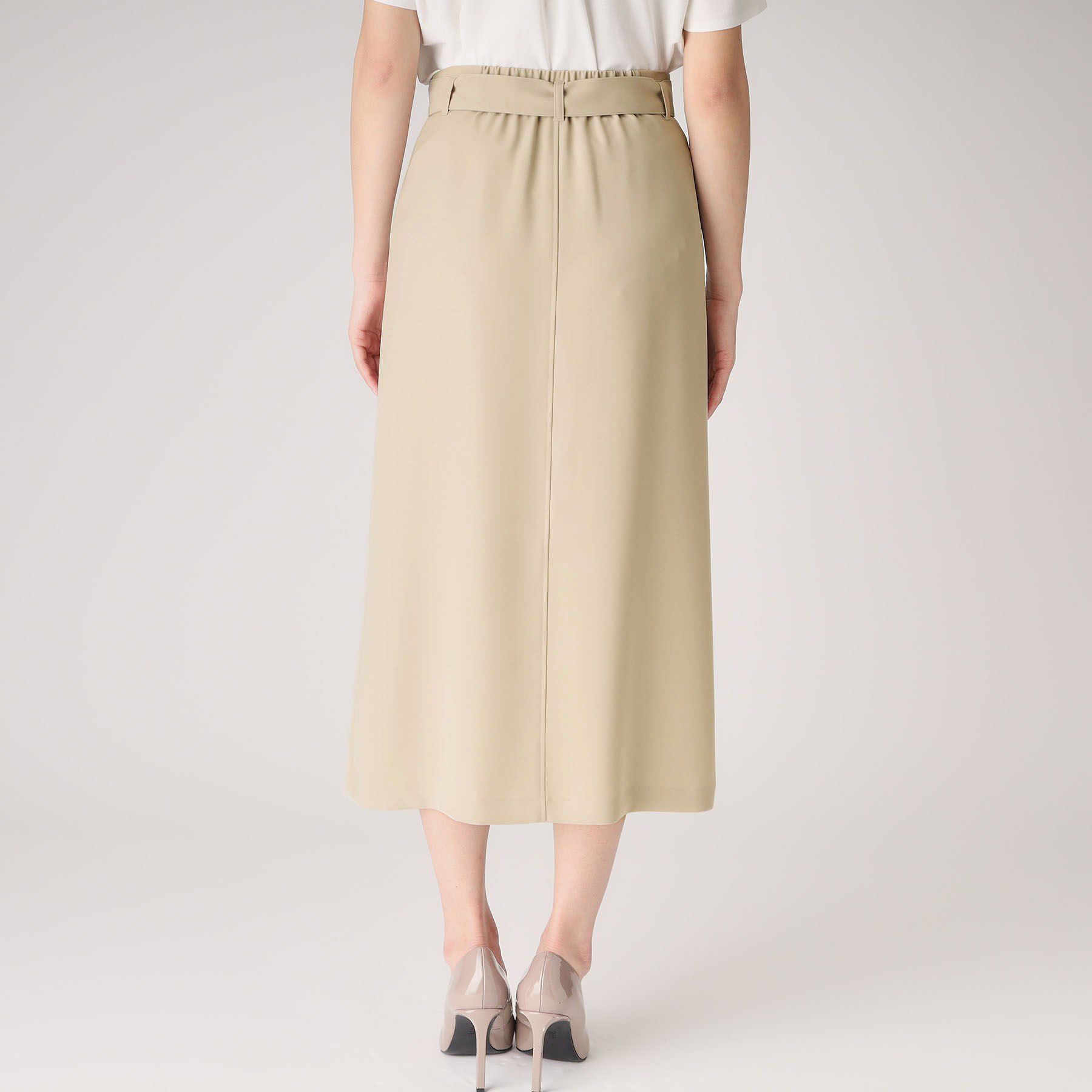 COUP DE CHANCE「【洗える／日本製】ラップ風デザインスカート」|スカート|