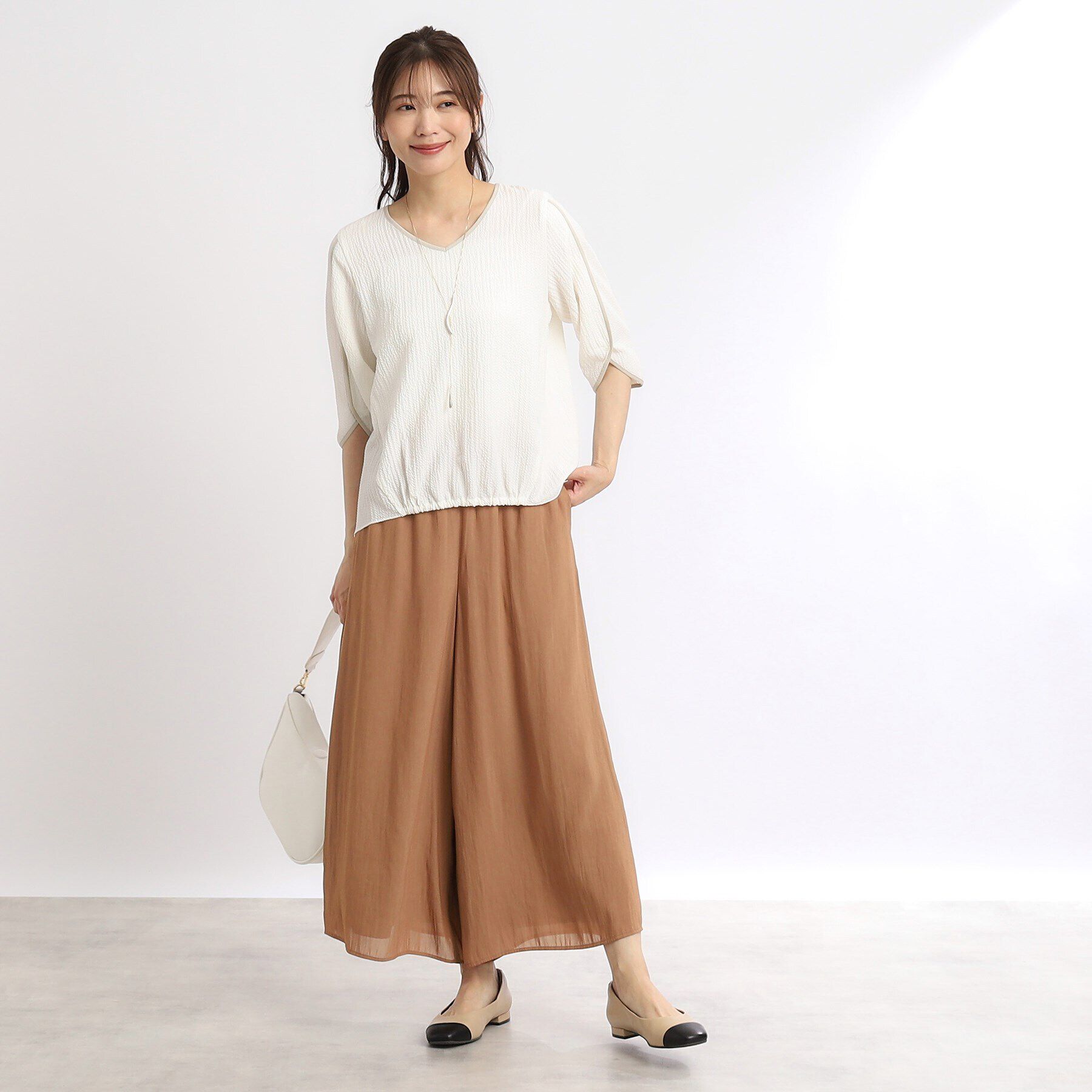 Reflect「【SALE／マシンウォッシュ可／ウエスト総ゴム】リラックススカーチョパンツ」|その他|