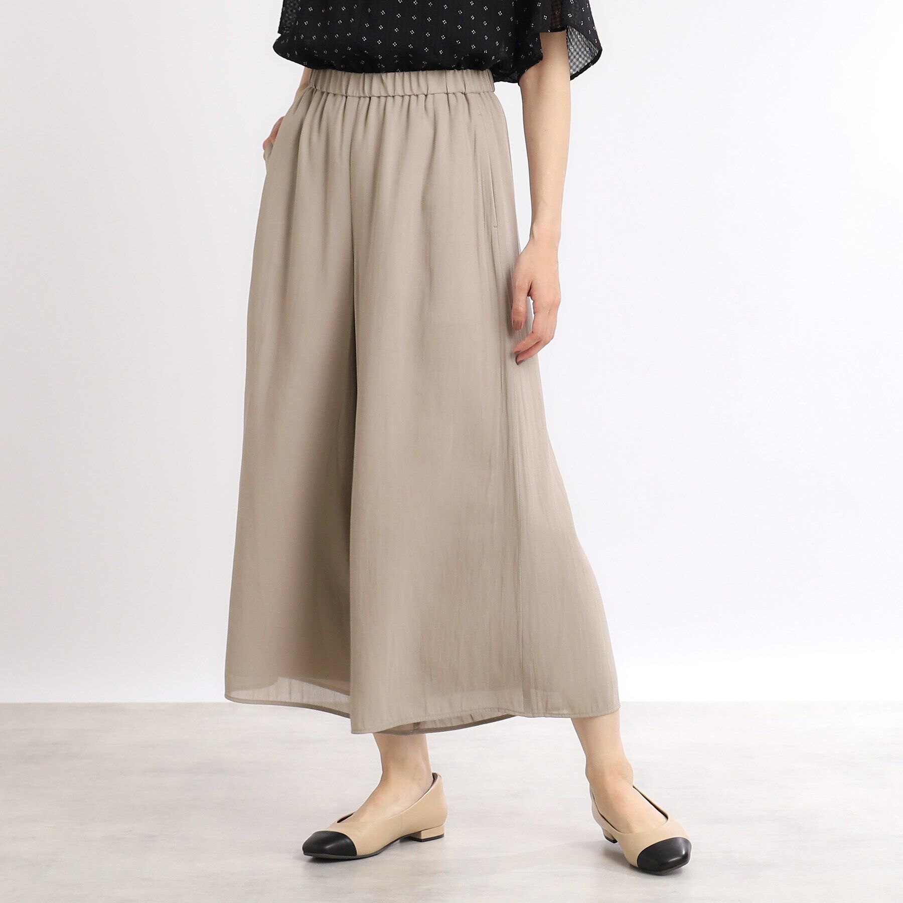 Reflect「【SALE／マシンウォッシュ可／ウエスト総ゴム】リラックススカーチョパンツ」|その他|