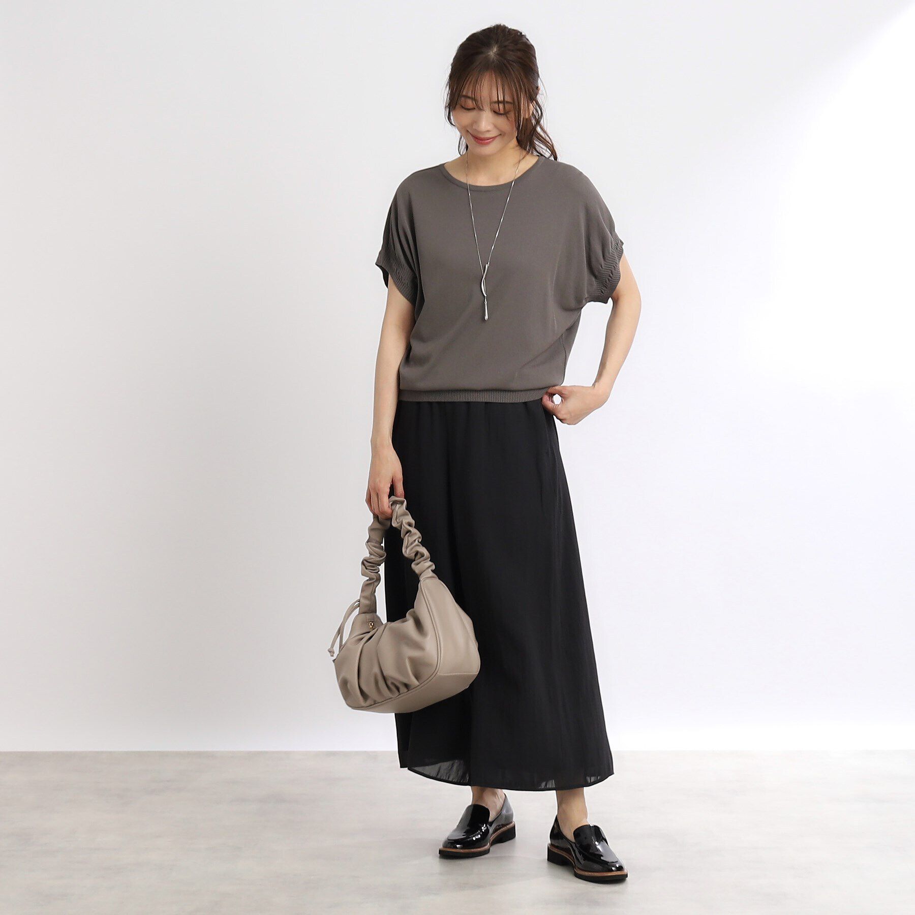 Reflect「【SALE／マシンウォッシュ可／ウエスト総ゴム】リラックススカーチョパンツ」|その他|