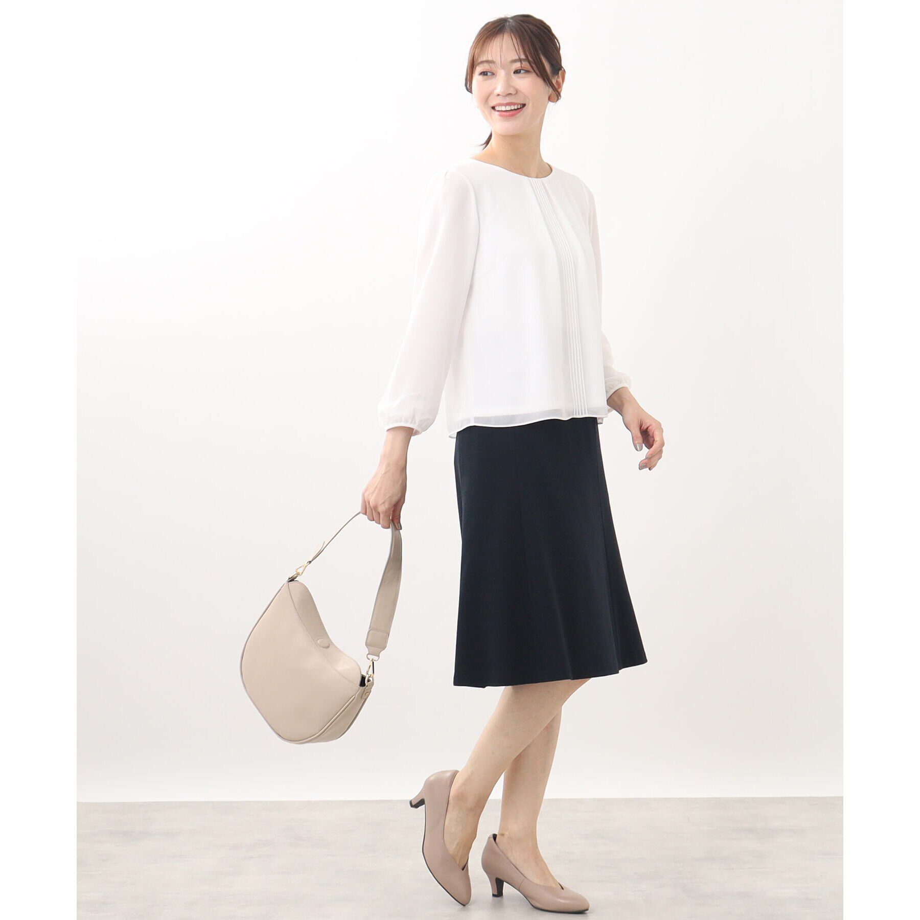 Reflect「【匠シリーズ／手洗い可／すっきり細見え】ソフトフレアスカート」|スカート|