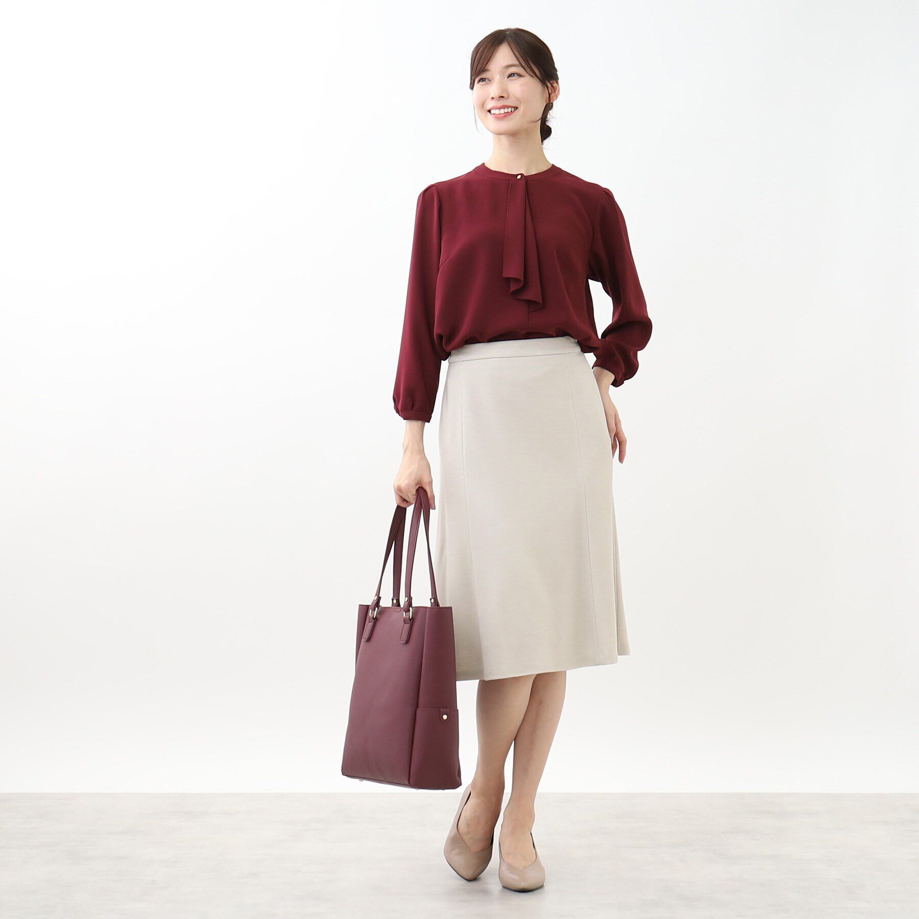 Reflect「【匠シリーズ／手洗い可／すっきり細見え】ソフトフレアスカート」|スカート|