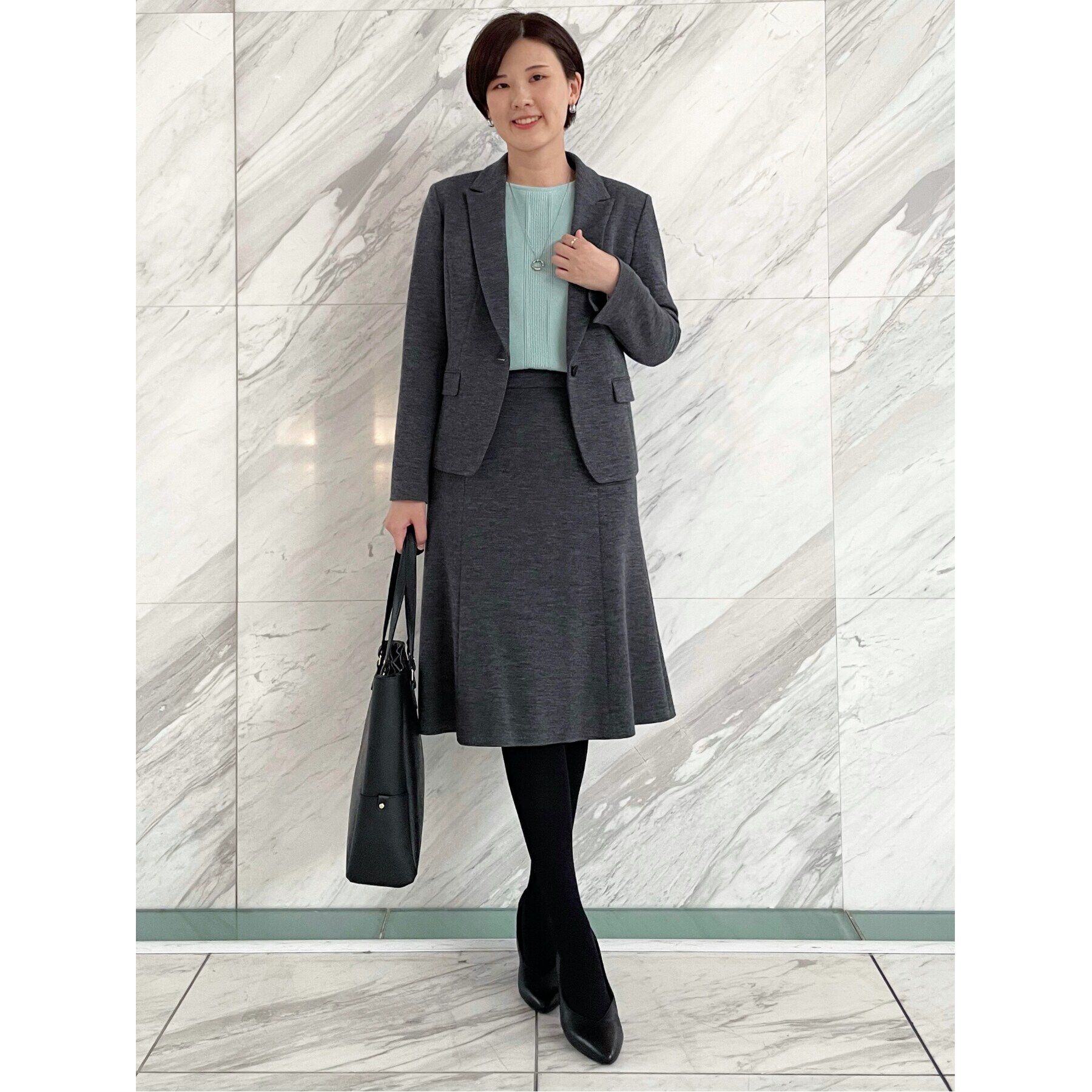 Reflect「【匠シリーズ／手洗い可／すっきり細見え】ソフトフレアスカート」|スカート|