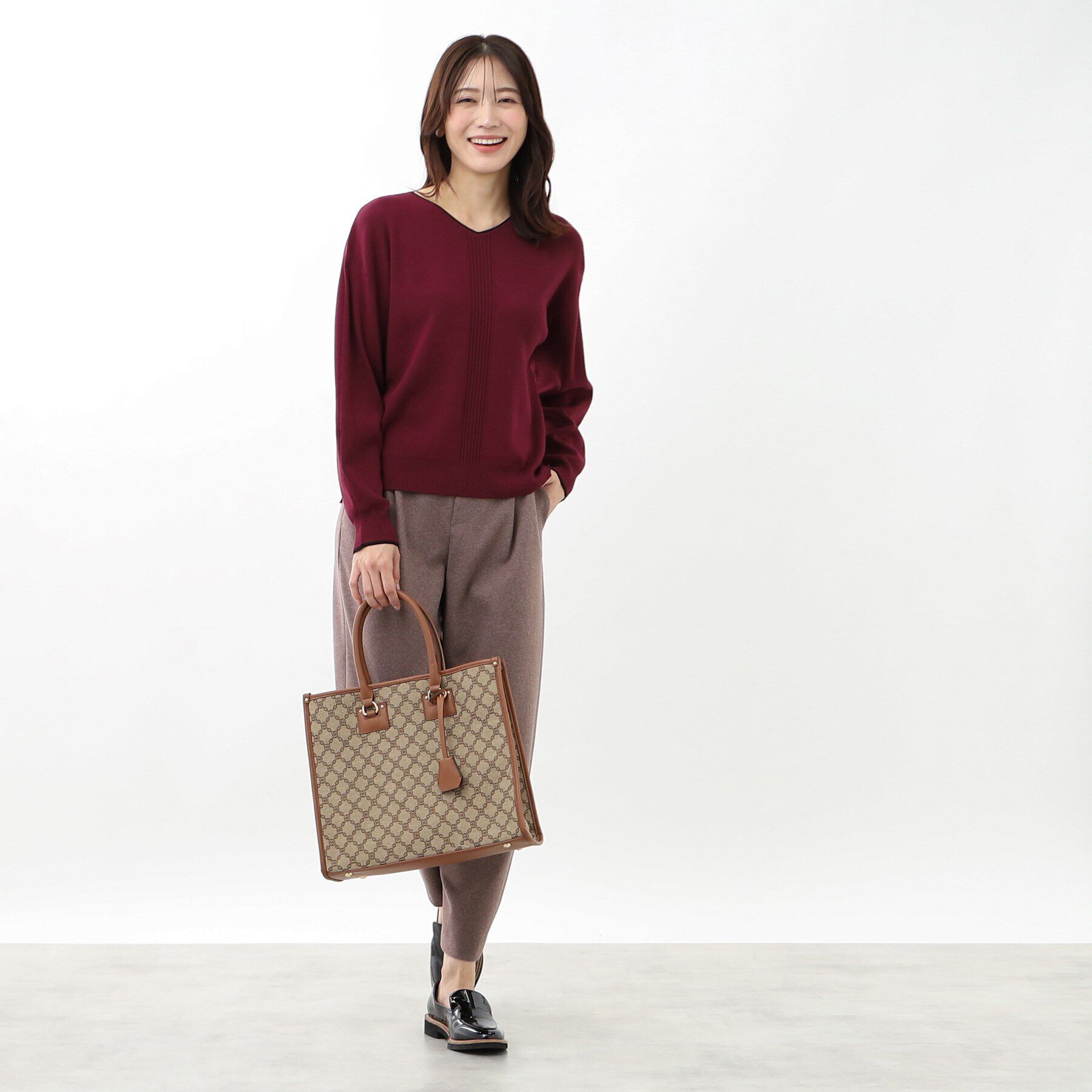 Reflect「【WEB限定カラーあり／手洗い可／セットアップ可】ゆるめフォルムニット」|ニット・セーター|