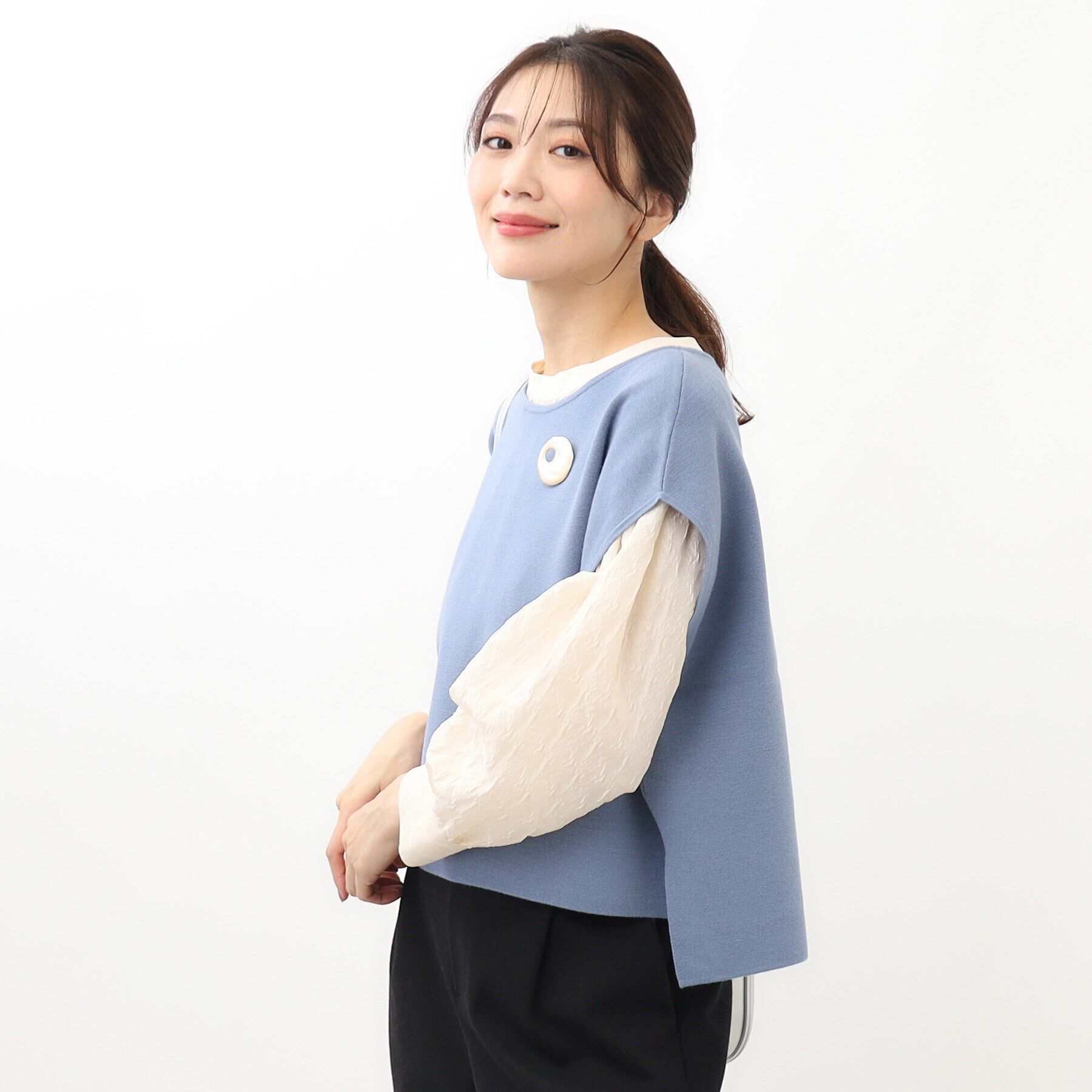 Reflect「【WEB限定カラーあり／セットアップ可】キレイめミラノリブニットベスト」|ニット・セーター|