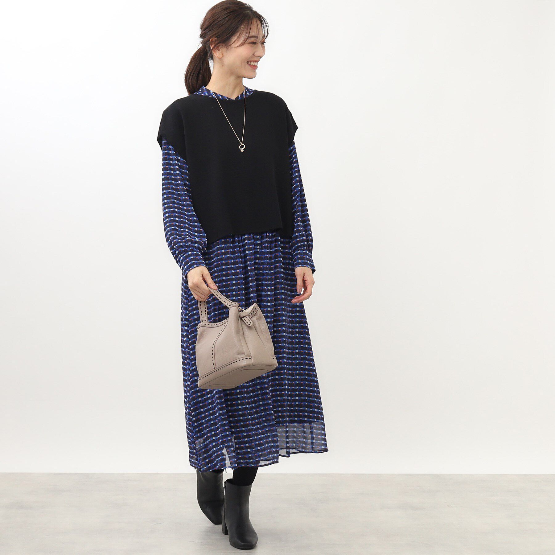 Reflect「【WEB限定カラーあり／セットアップ可】キレイめミラノリブニットベスト」|ニット・セーター|