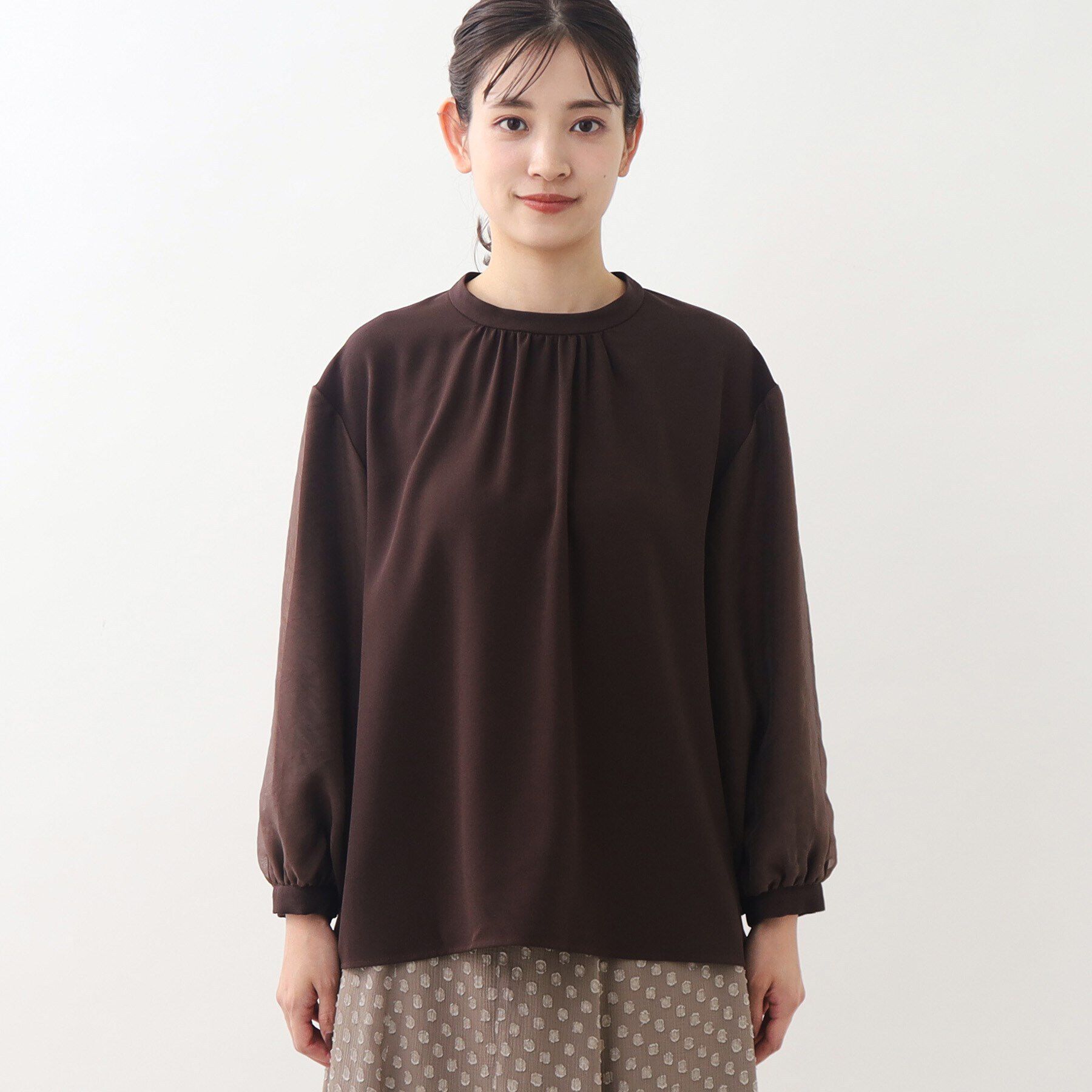 Reflect「オーガンジースリーブブラウス」|シャツ・ブラウス|