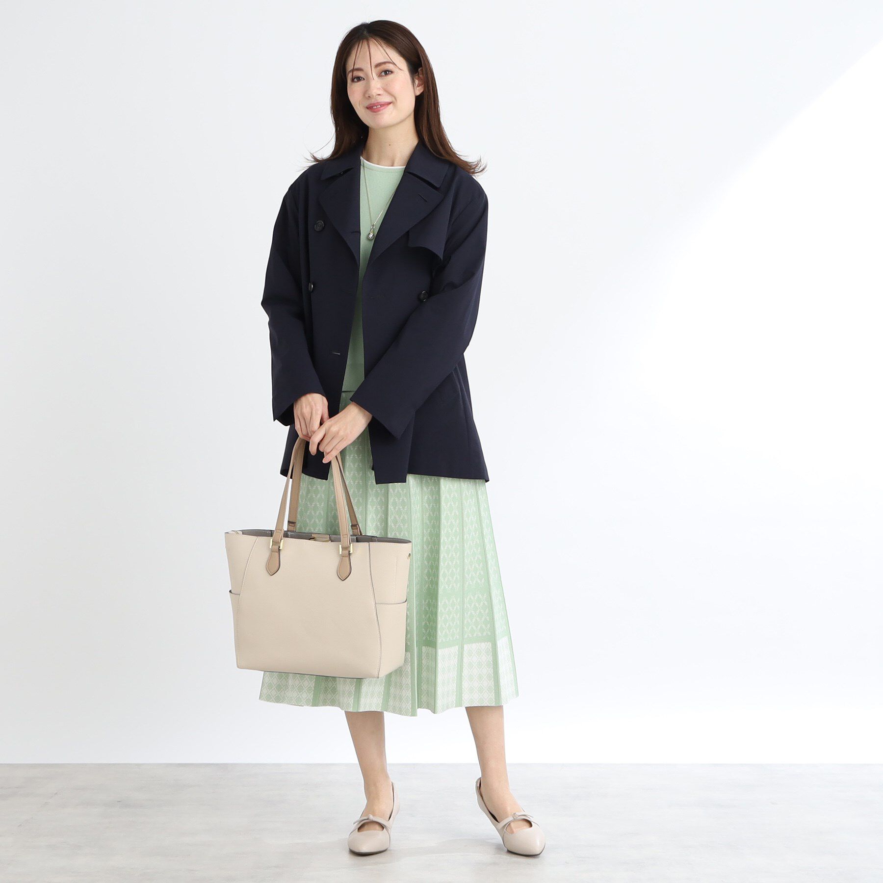 Reflect「【手洗い可／撥水】ライティミドル丈コート」|トレンチコート|