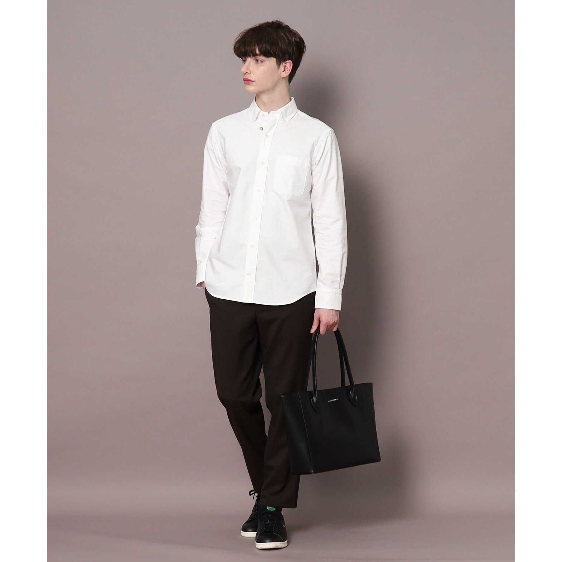 DRESSTERIOR「オックスフォード ラウンドカラーシャツ」|シャツ・ブラウス|