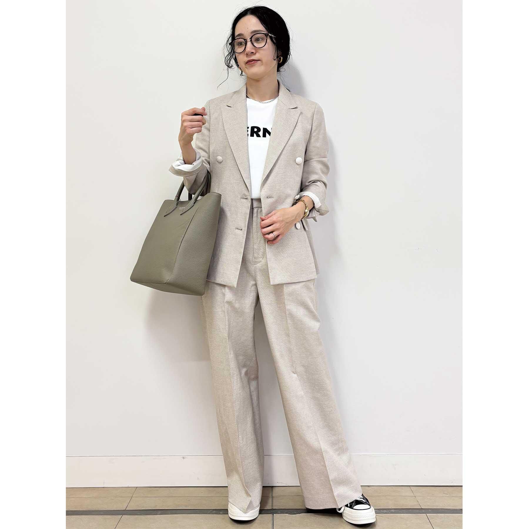 DRESSTERIOR「【セットアップ】リネン混ダブルブレストジャケット」|テーラードジャケット|