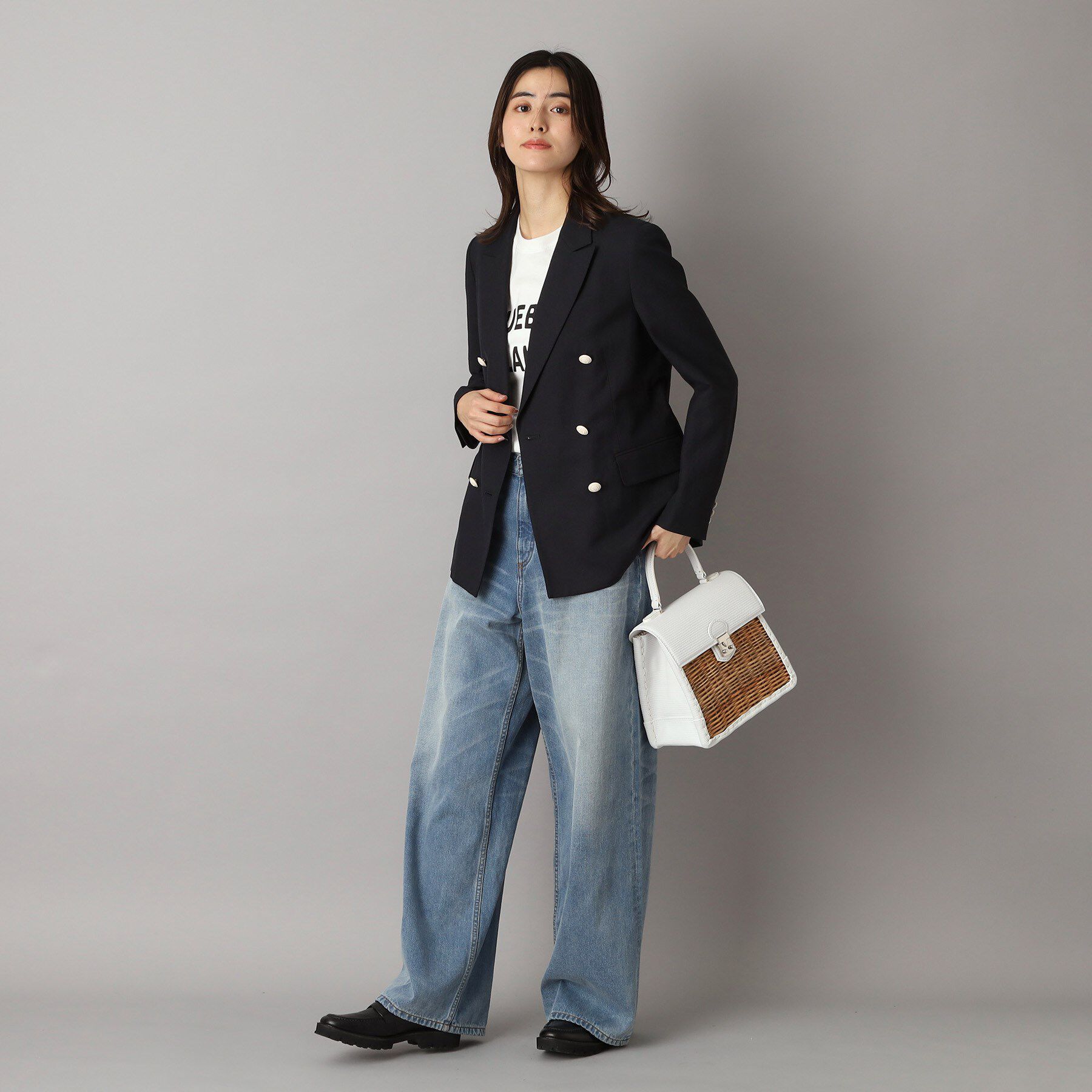 DRESSTERIOR「【セットアップ】リネン混ダブルブレストジャケット」|テーラードジャケット|