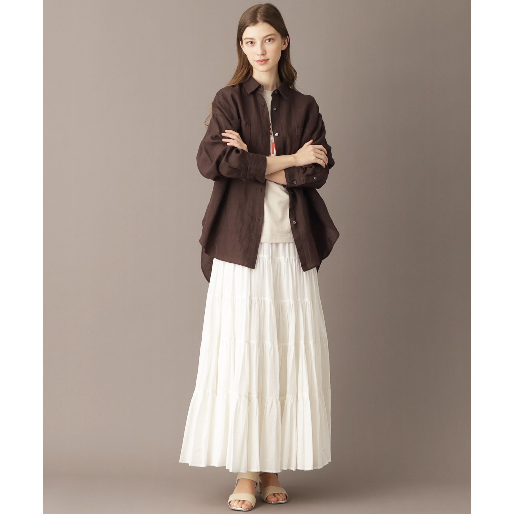 DRESSTERIOR「【人気定番/ラミー100％】ガーメントダイラミーシャツ」|シャツ・ブラウス|