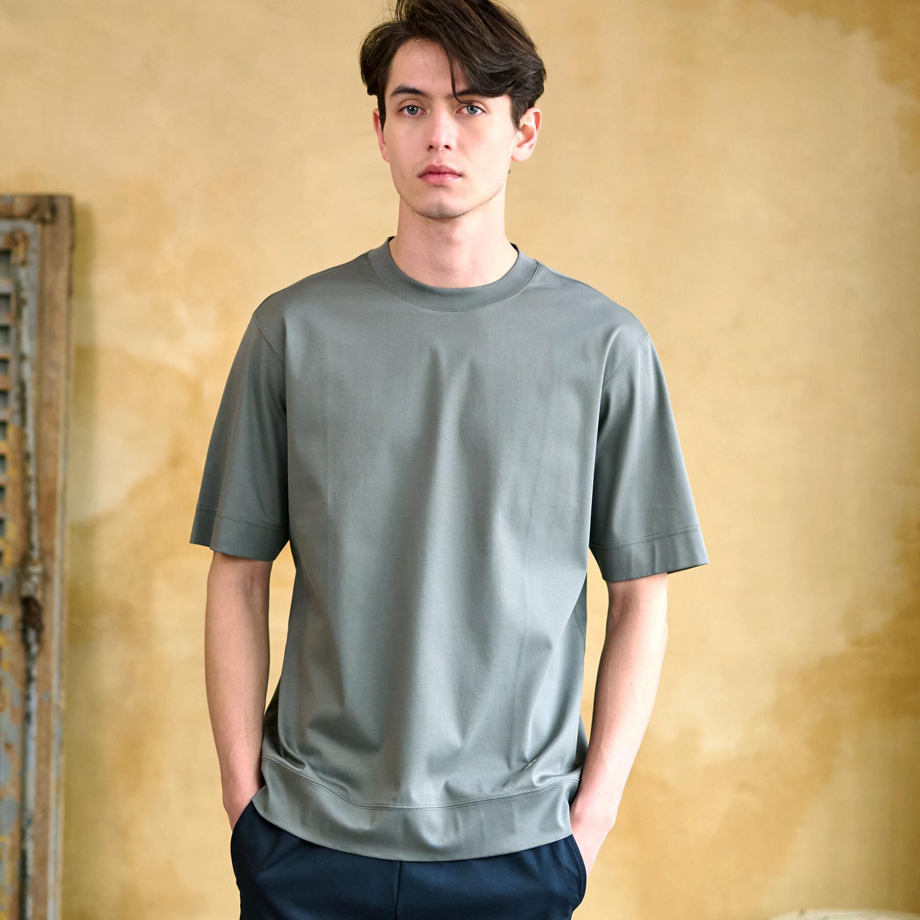 DRESSTERIOR「【接触冷感/抗菌防臭/消臭】ICE CLEAR COTTON オーバーフィットTシャツ」|Tシャツ・カットソー|