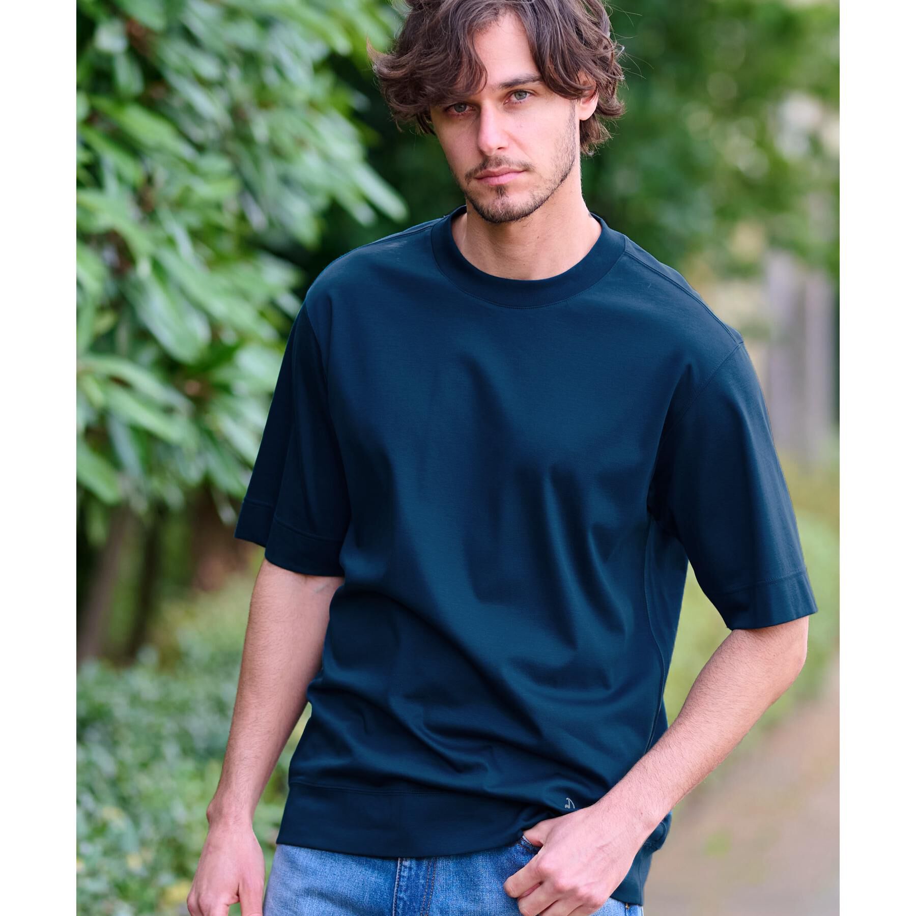 DRESSTERIOR「【接触冷感/抗菌防臭/消臭】ICE CLEAR COTTON オーバーフィットTシャツ」|Tシャツ・カットソー|