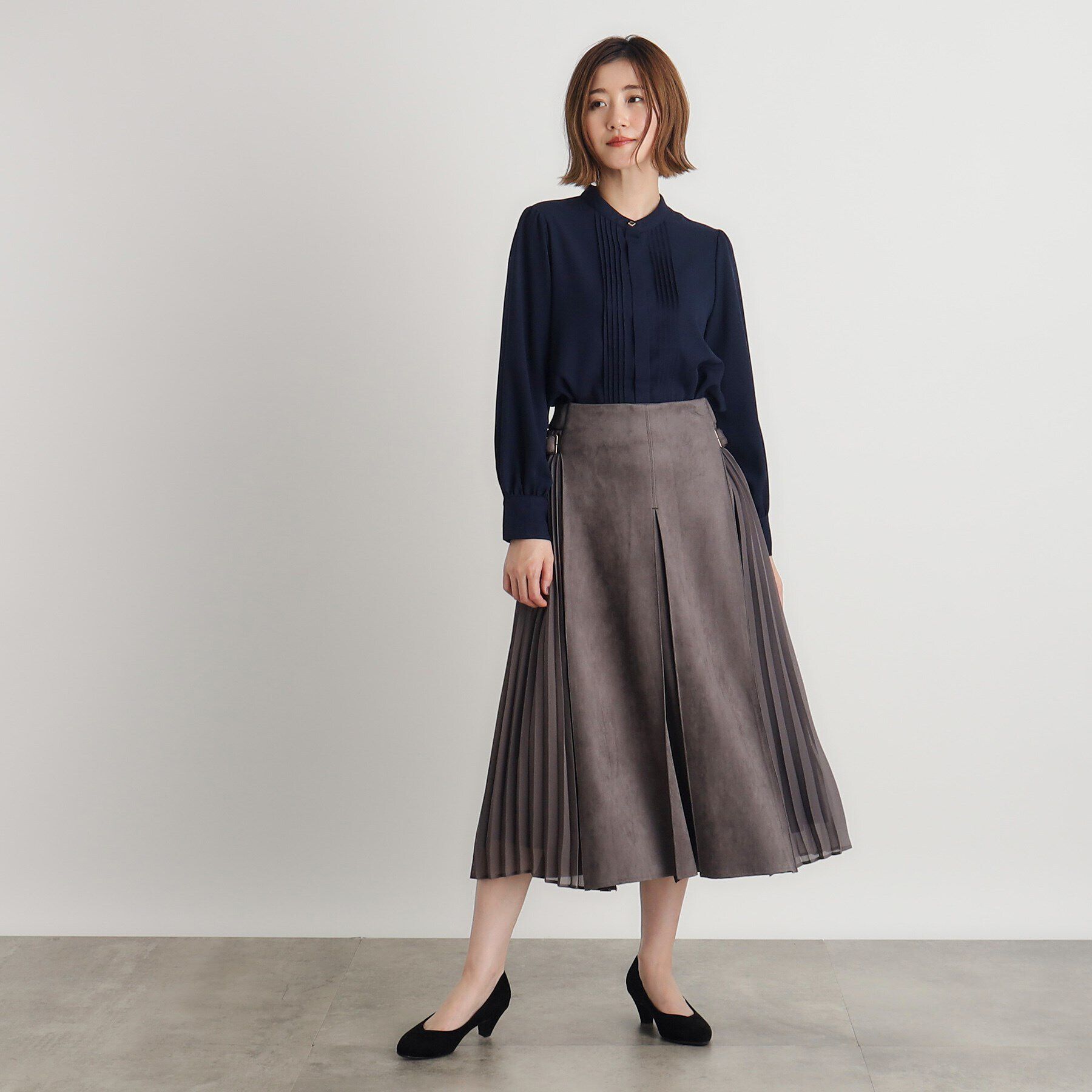 grove「ピンタックギャザースリーブブラウス」|シャツ・ブラウス|