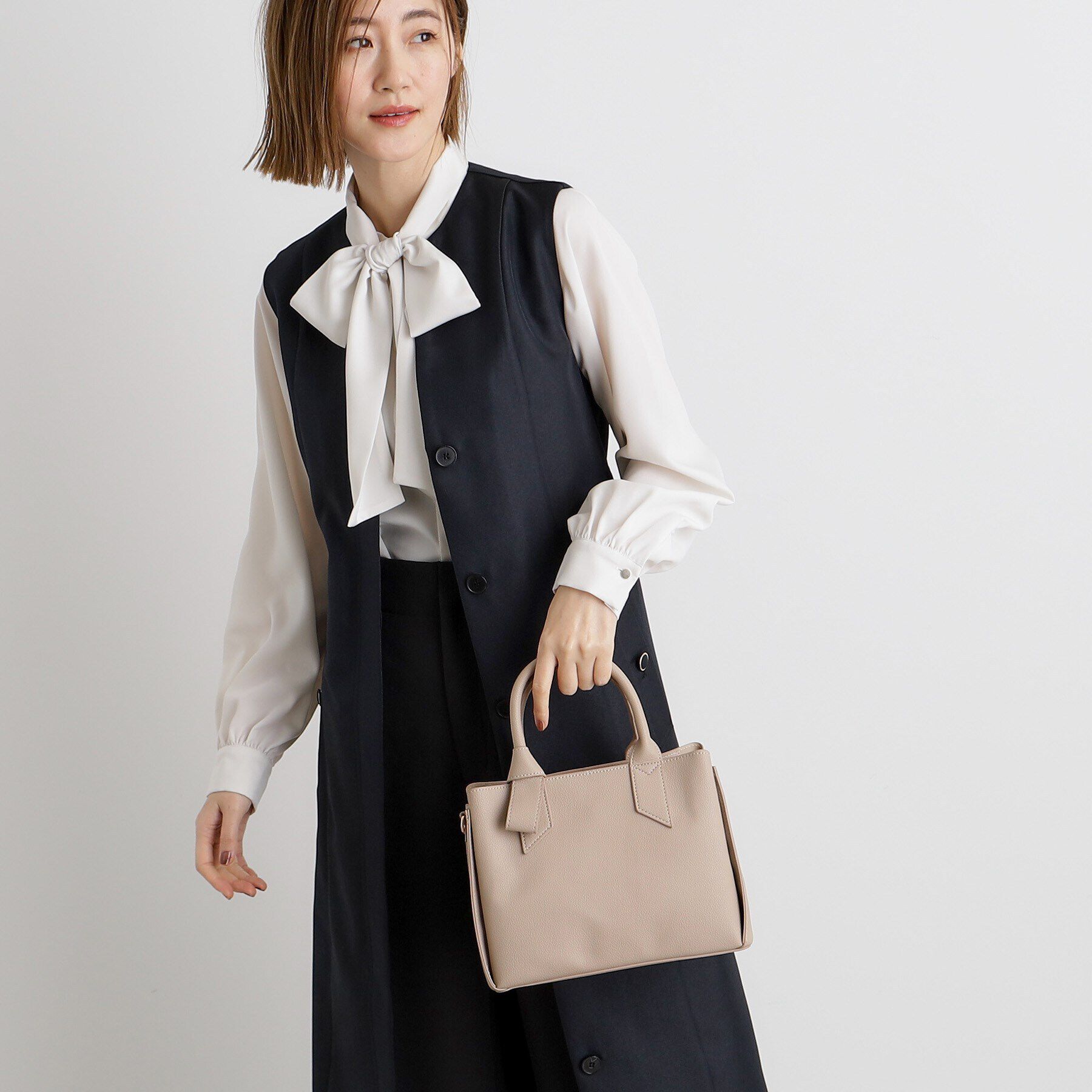 grove「ハンドルノットリボン2WAYトート【入卒対応可】」|ショルダー・メッセンジャー|