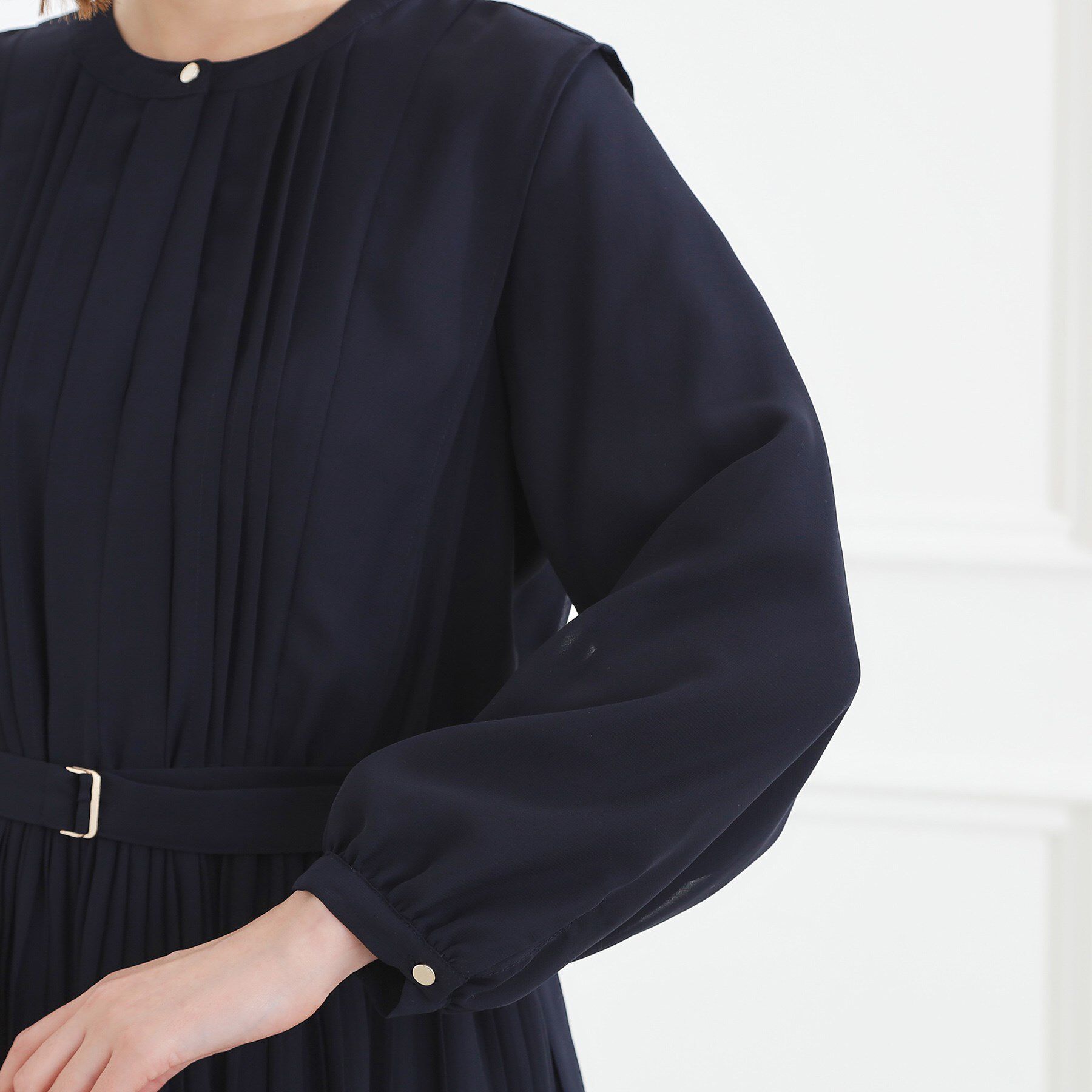 grove「【手洗いOK】シフォンプリーツワンピース」|ワンピース|