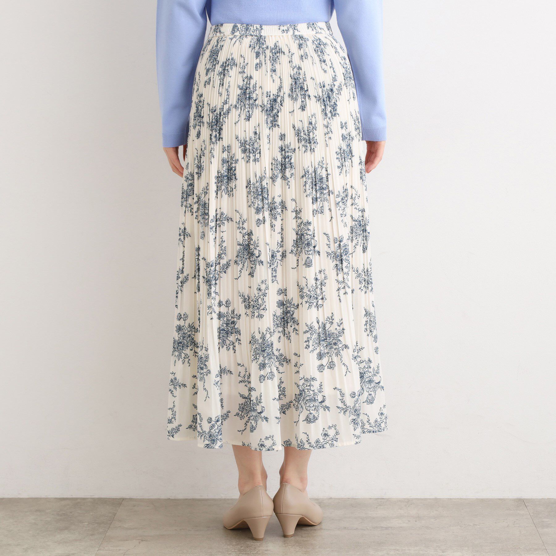 grove「【選べる着丈】ヴィンテージサテンプリーツスカート【手洗いOK】」|スカート|