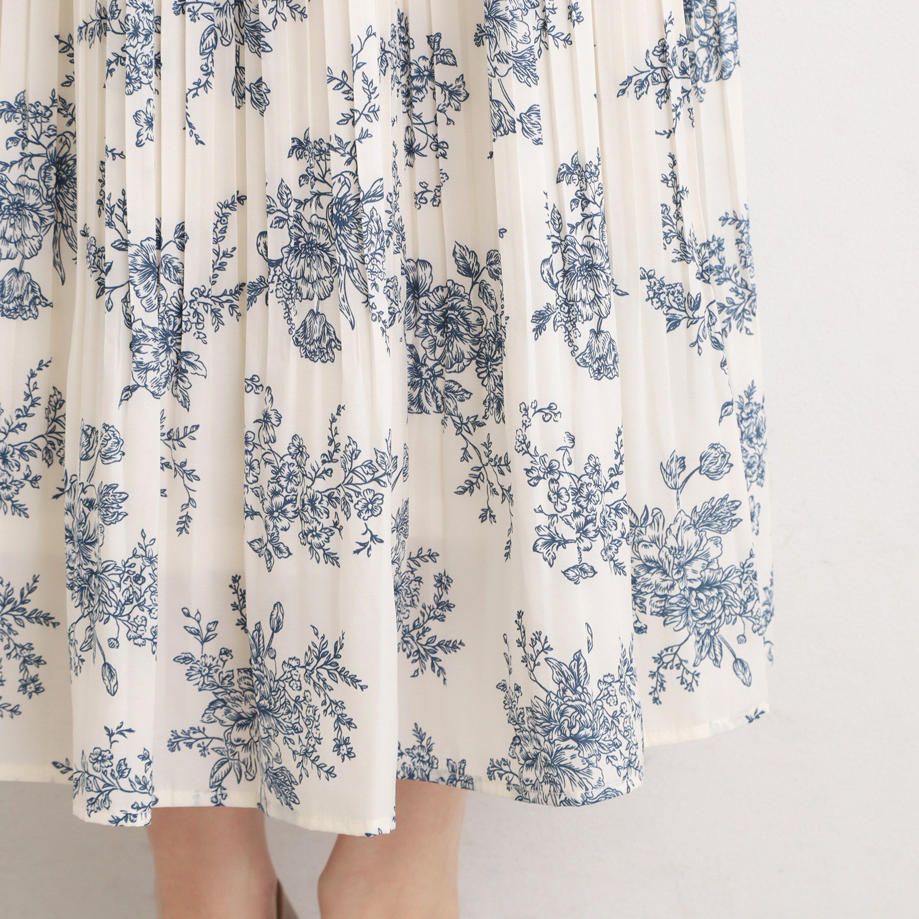 grove「【選べる着丈】ヴィンテージサテンプリーツスカート【手洗いOK】」|スカート|