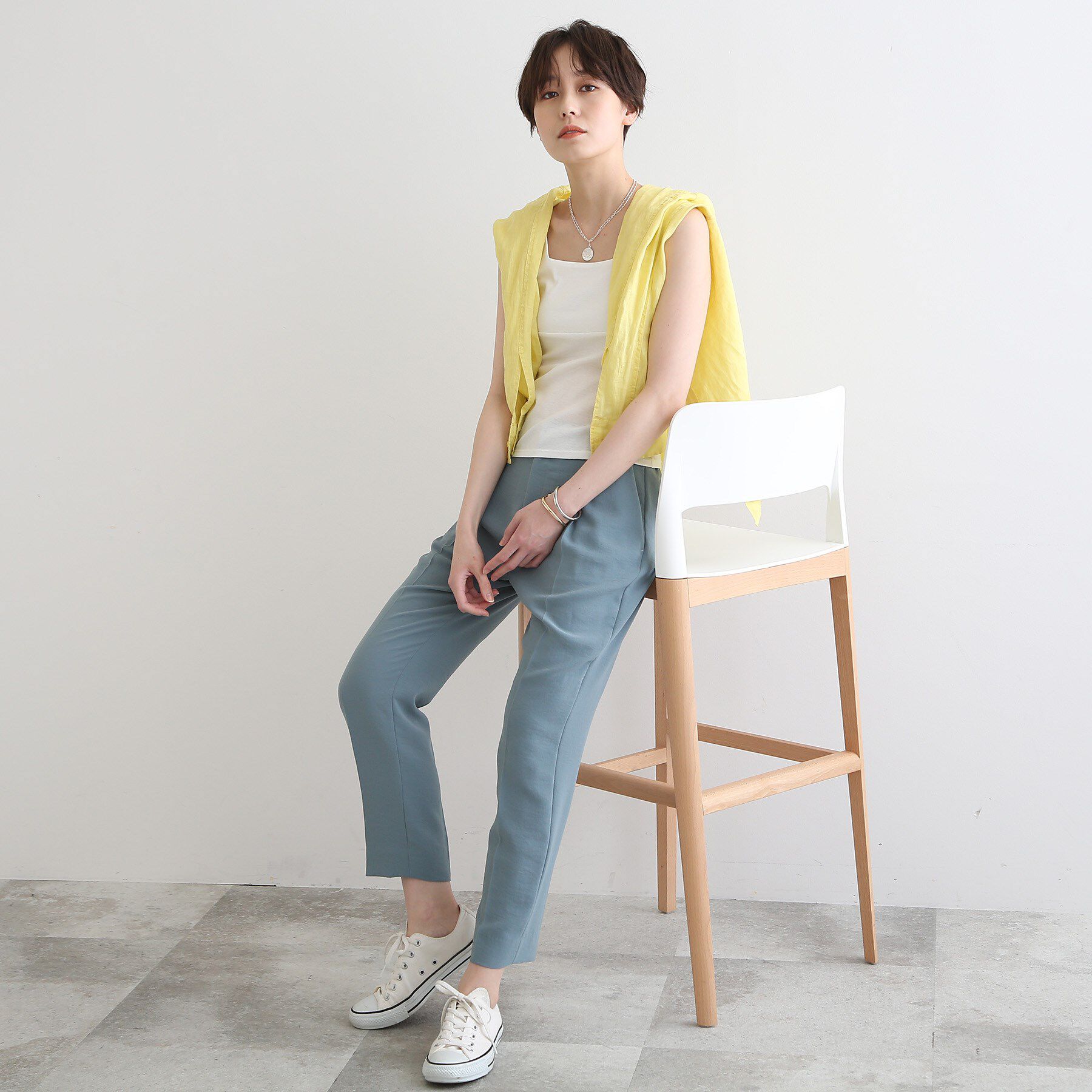 INDIVI「【日本製】ビスチェインナータンクトップ」|キャミソール|