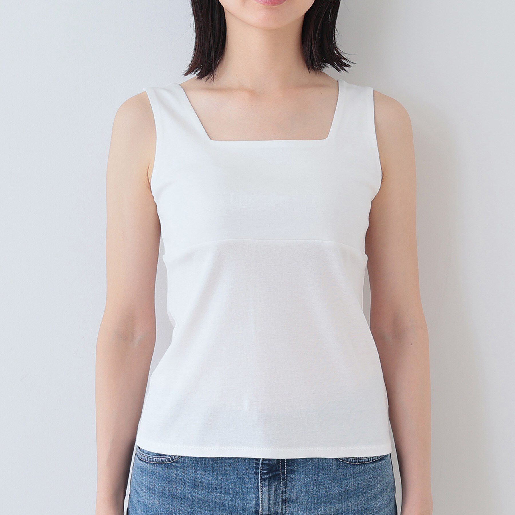 INDIVI「【日本製】ビスチェインナータンクトップ」|キャミソール|