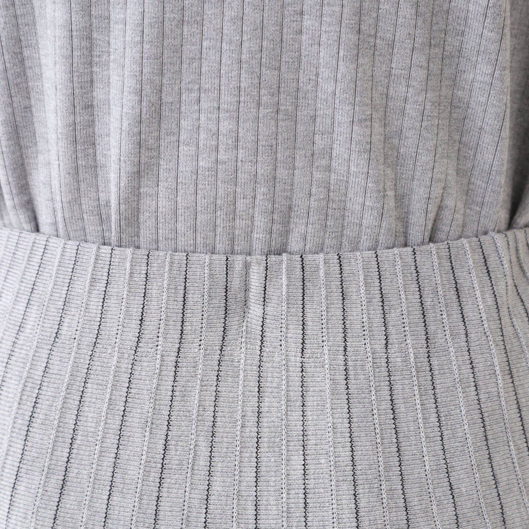 INDIVI「【洗える/SETUP可能】ストライプ柄プリーツニットスカート」|スカート|