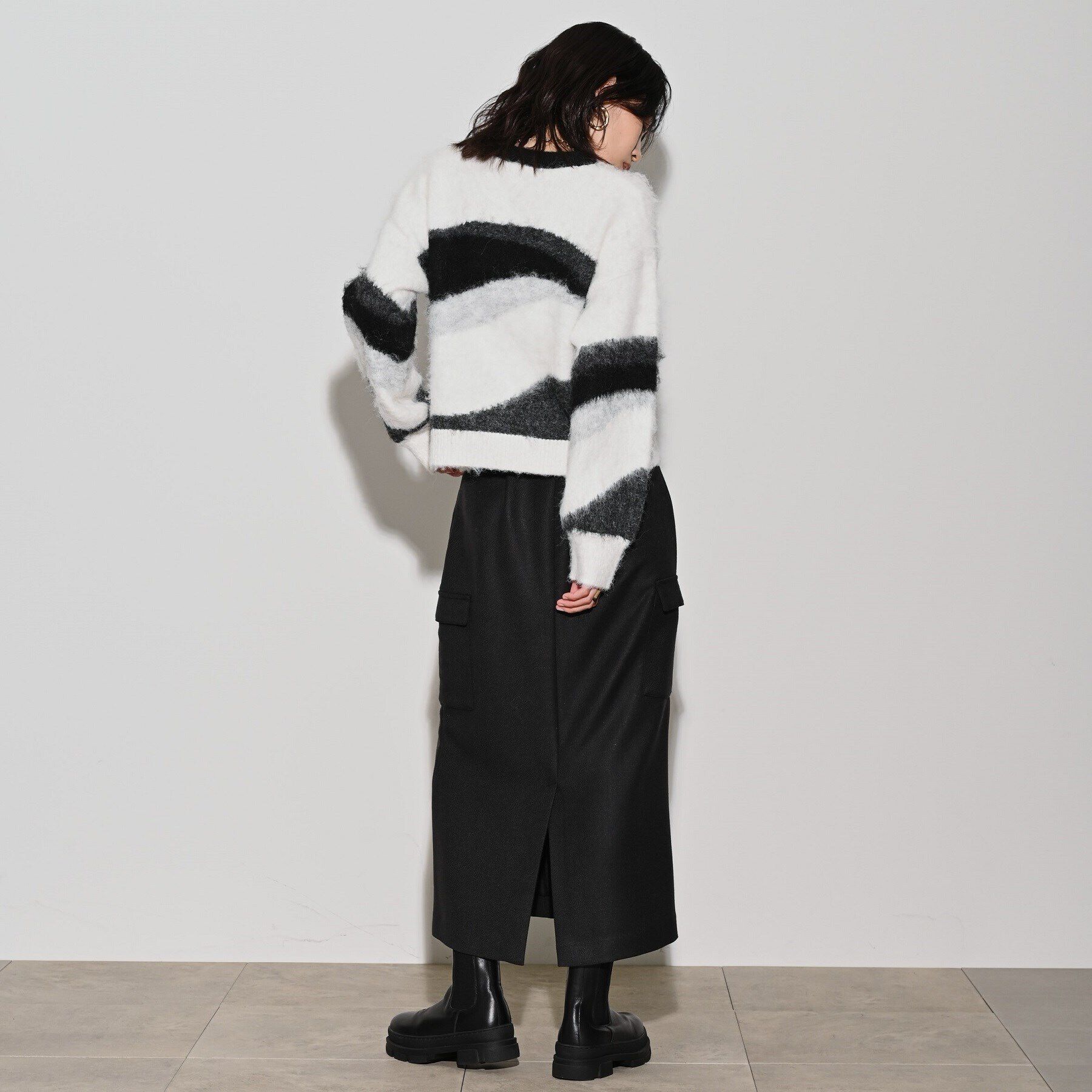 GALLEST「カラーブロッキングニット」|ニット・セーター|