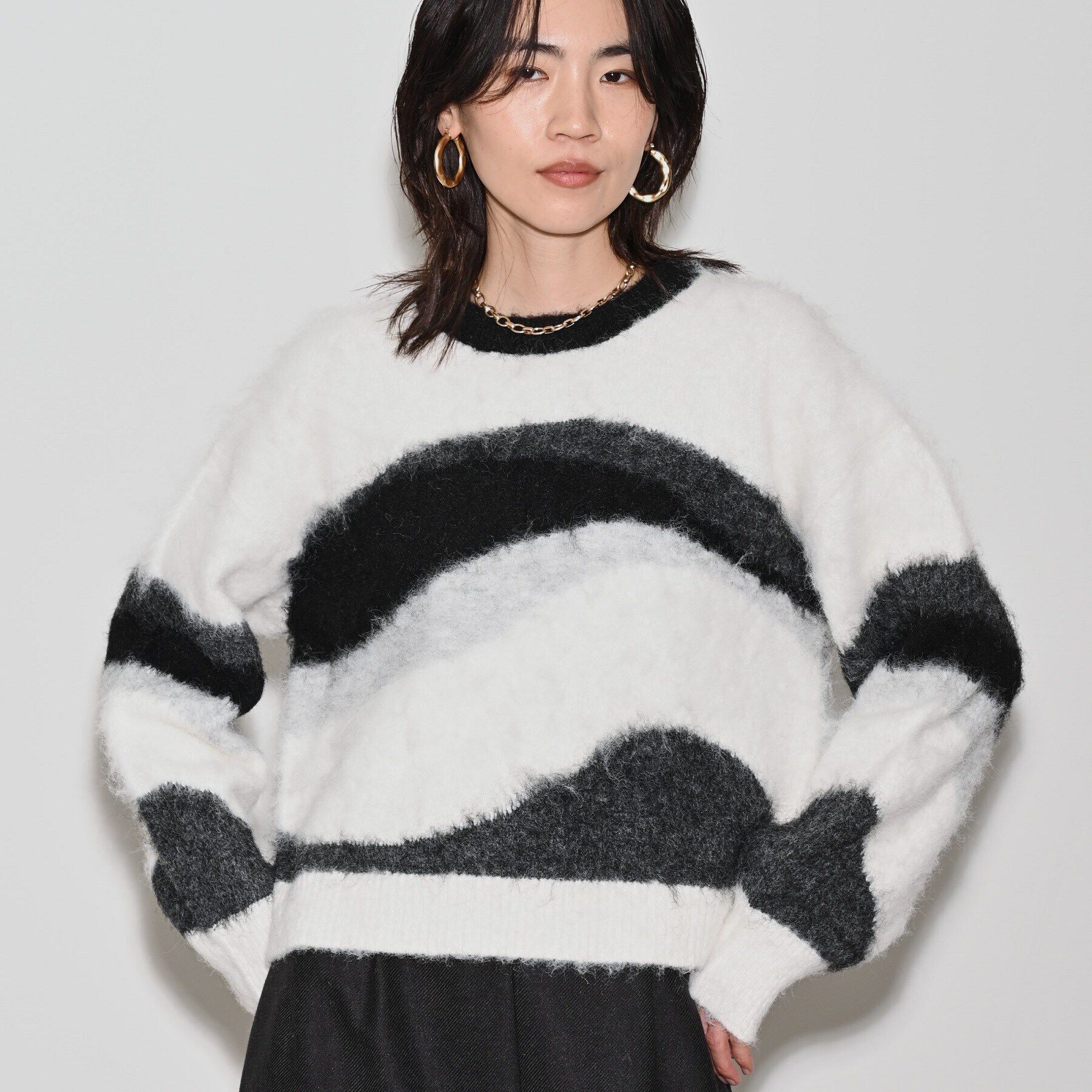 GALLEST「カラーブロッキングニット」|ニット・セーター|