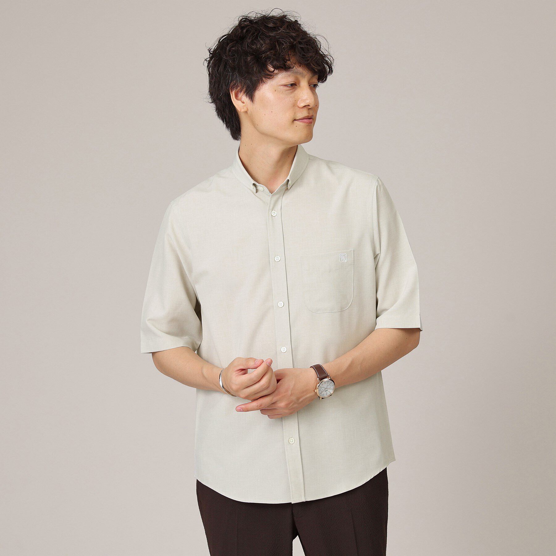 TAKEO KIKUCHI「ウェザーチビBD5分袖シャツ」|シャツ・ブラウス|