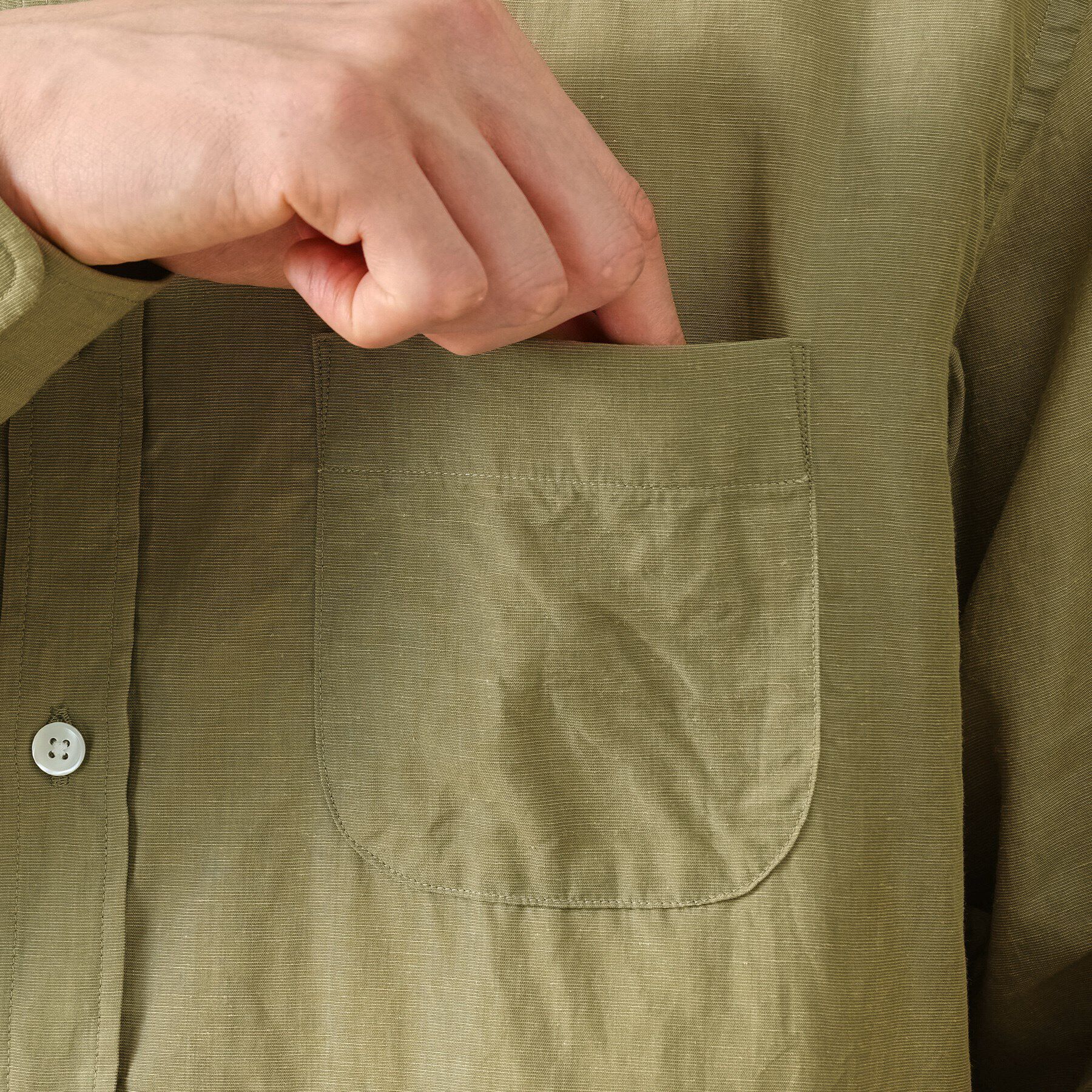 TAKEO KIKUCHI「【Made in JAPAN】タブカラー スラブローン 長袖シャツ」|シャツ・ブラウス|