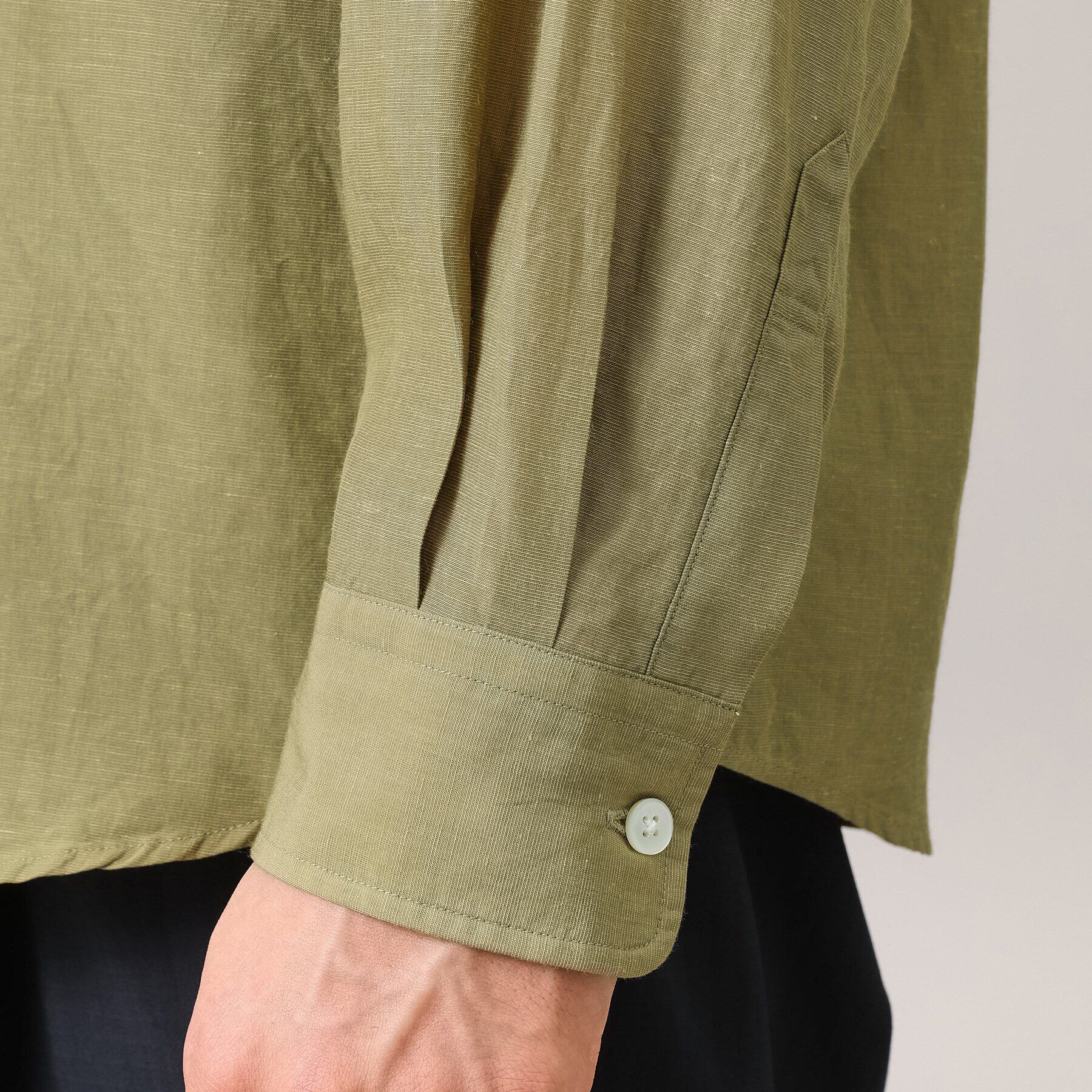 TAKEO KIKUCHI「【Made in JAPAN】タブカラー スラブローン 長袖シャツ」|シャツ・ブラウス|