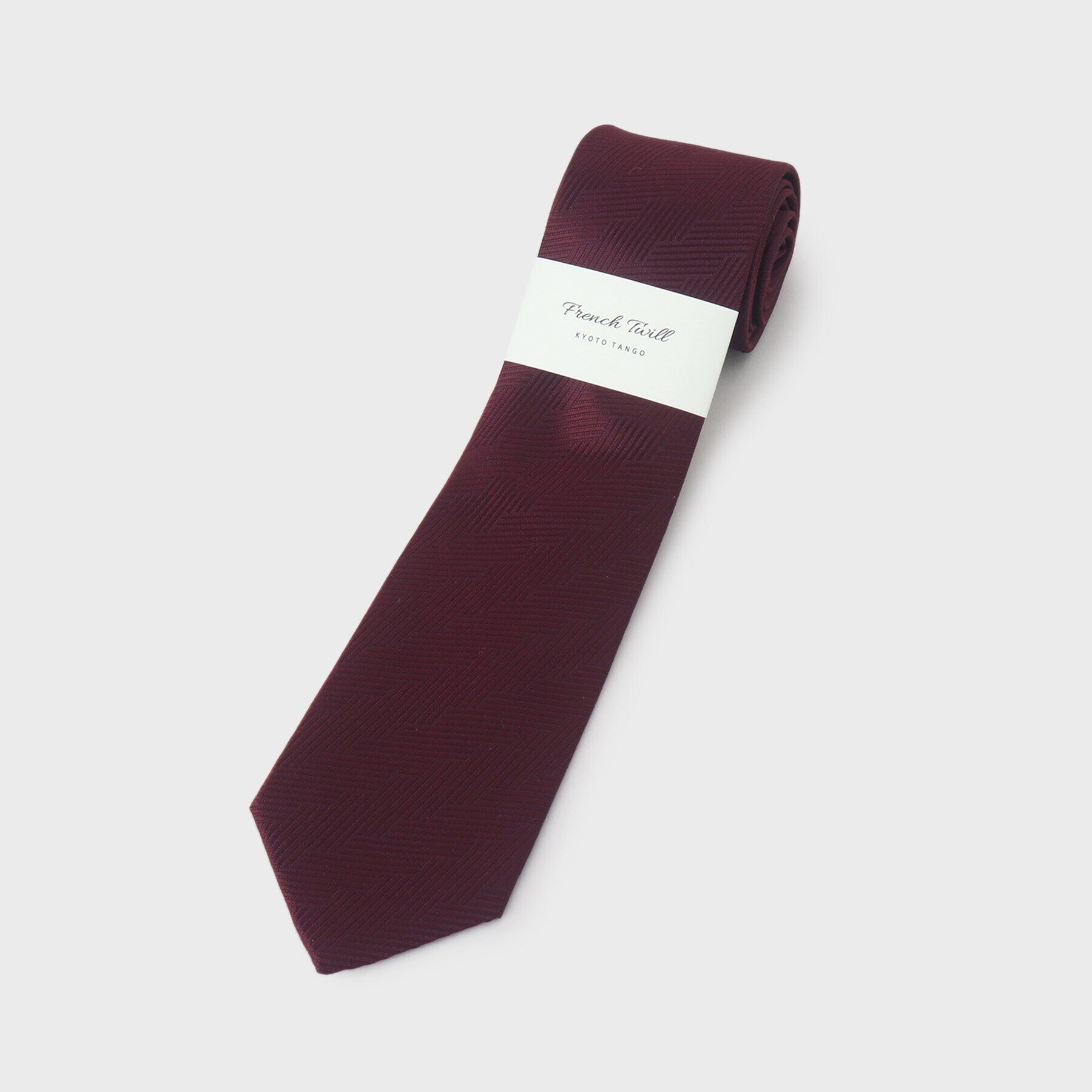 TAKEO KIKUCHI「【京都丹後/日本製】フレンチツイル 変型ヘリンボン ネクタイ」|ネクタイ・蝶ネクタイ|