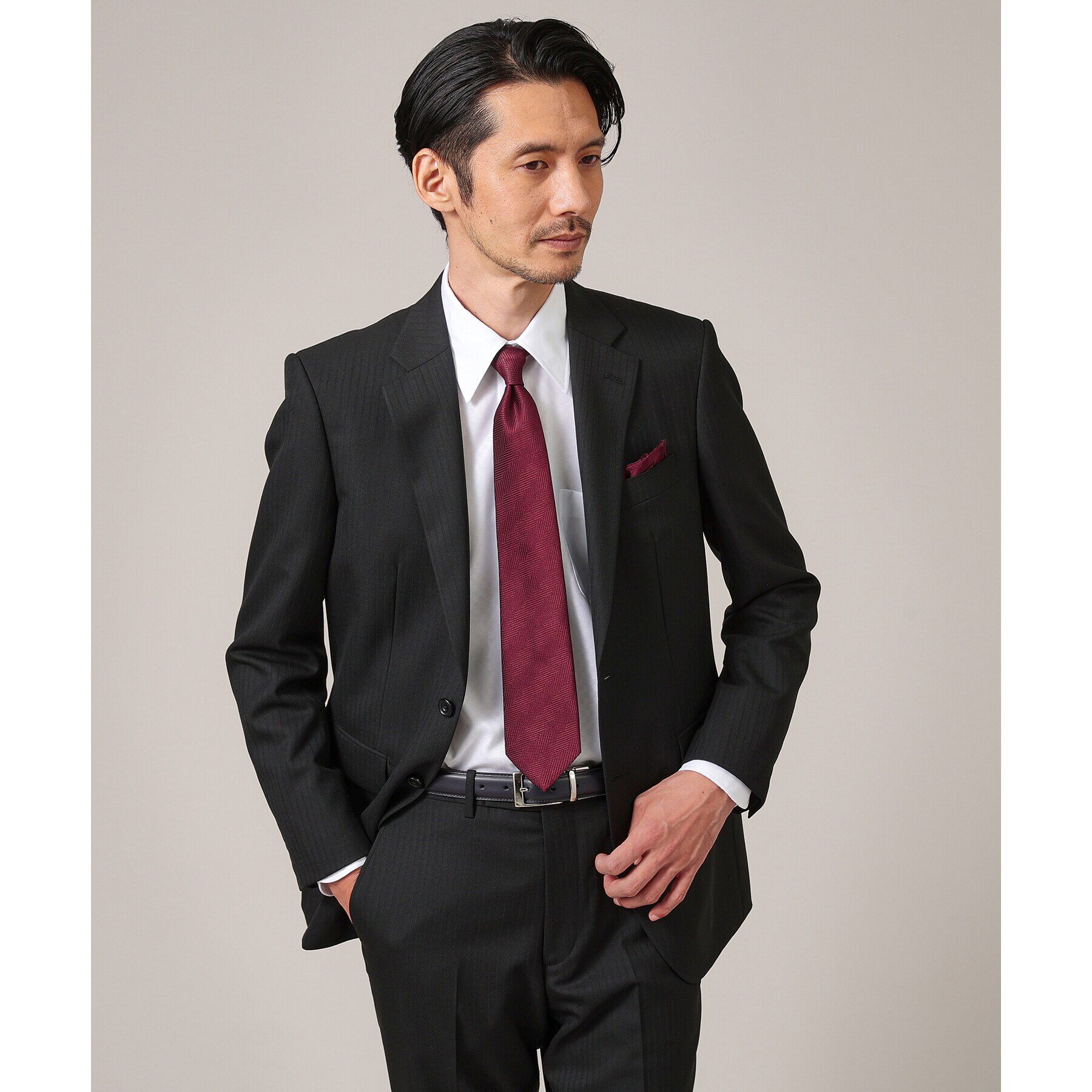 TAKEO KIKUCHI「【京都丹後/日本製】フレンチツイル 変型ヘリンボン ネクタイ」|ネクタイ・蝶ネクタイ|