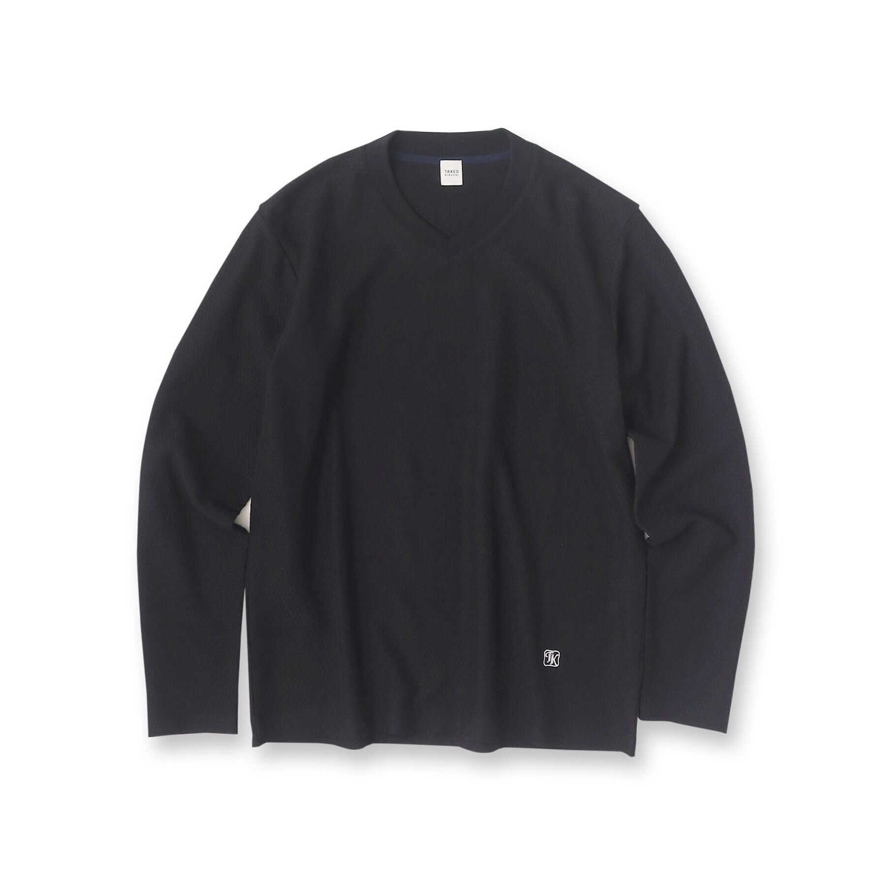 TAKEO KIKUCHI「【ジャケットインナー対応】リンクスウィーブ 長袖Vネックカットソー」|Tシャツ・カットソー|