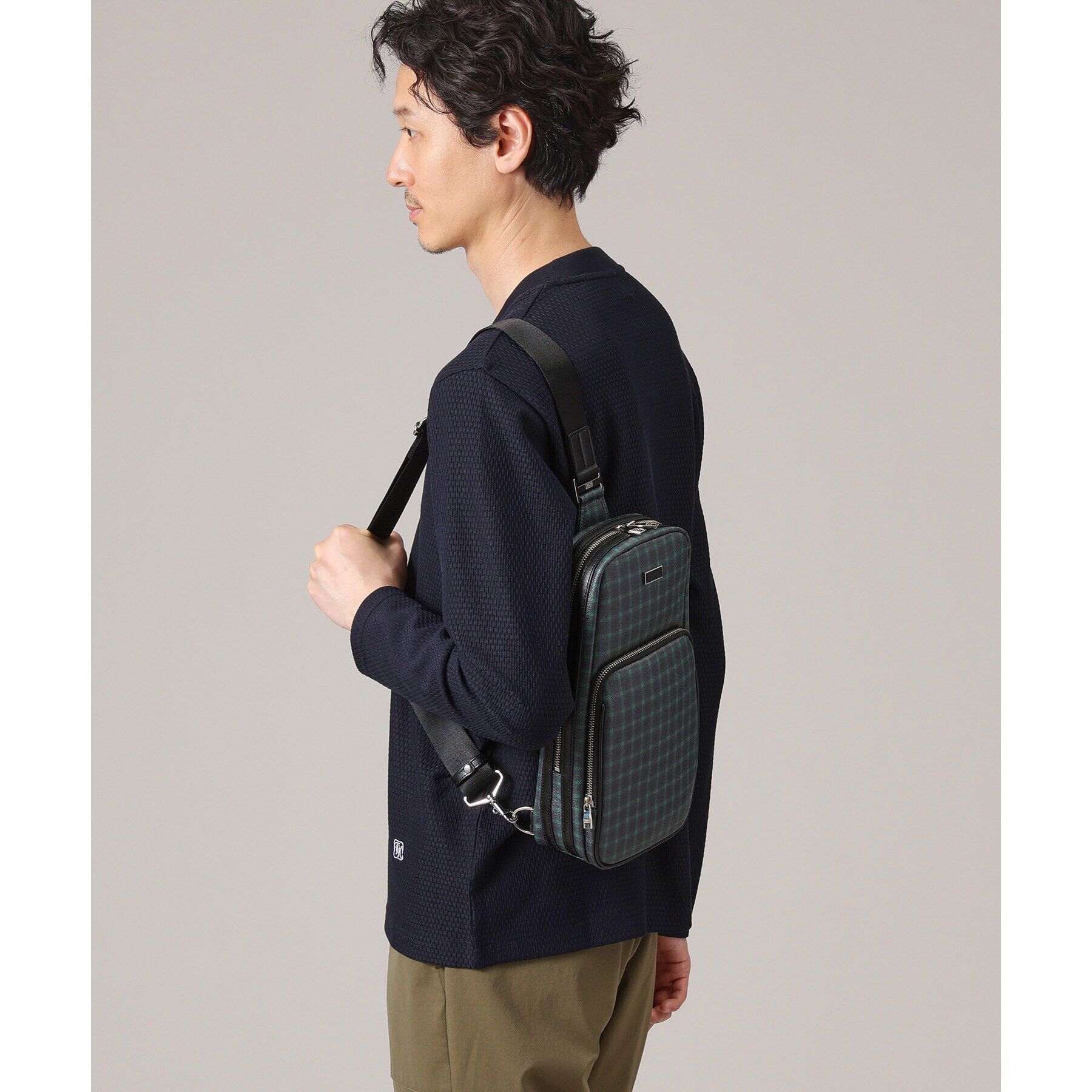 TAKEO KIKUCHI「【ジャケットインナー対応】リンクスウィーブ 長袖Vネックカットソー」|Tシャツ・カットソー|