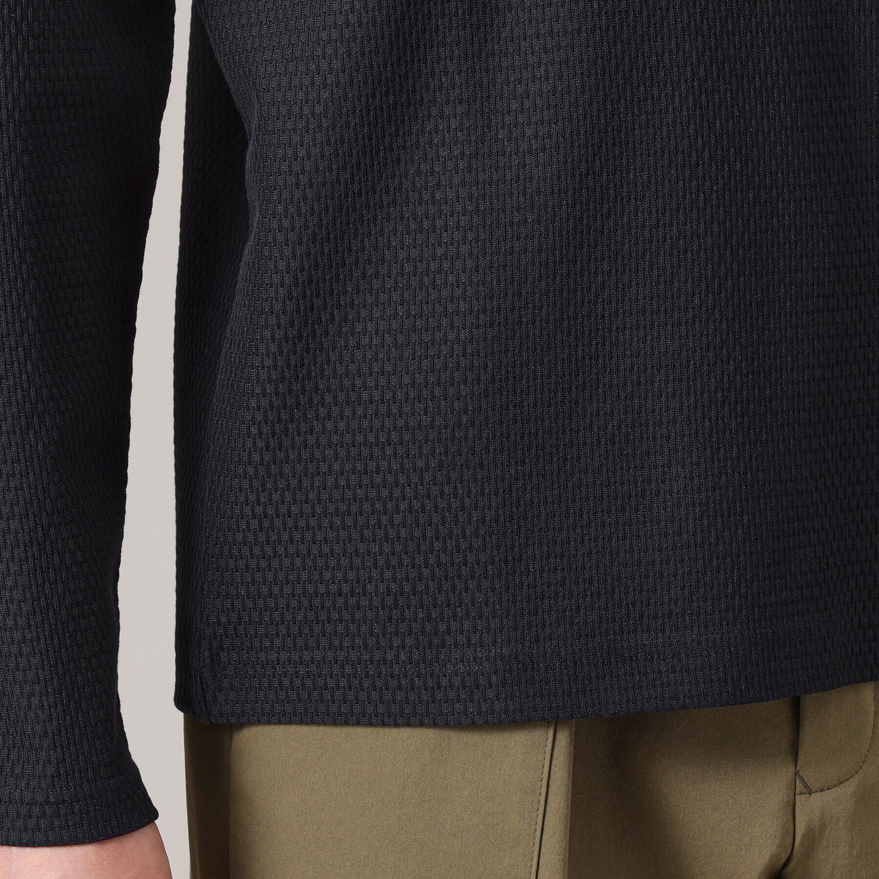 TAKEO KIKUCHI「【ジャケットインナー対応】リンクスウィーブ 長袖Vネックカットソー」|Tシャツ・カットソー|