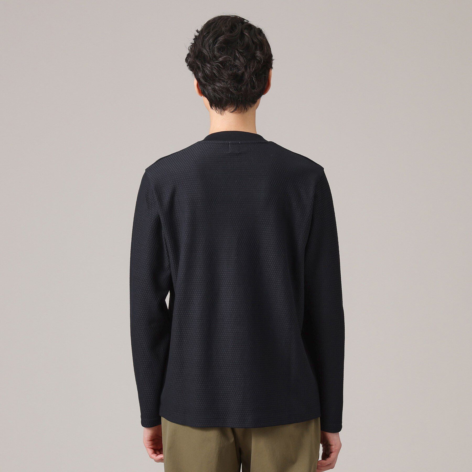 TAKEO KIKUCHI「【ジャケットインナー対応】リンクスウィーブ 長袖Vネックカットソー」|Tシャツ・カットソー|