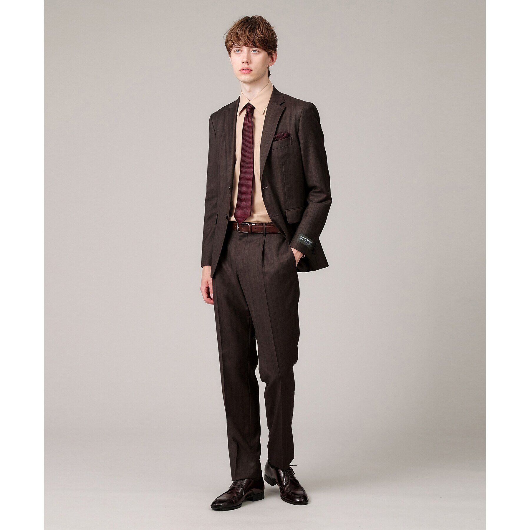 TAKEO KIKUCHI「【THE FLAGSHIP】桧垣紋 シャドーソリッド　ネクタイ」|ネクタイ・蝶ネクタイ|