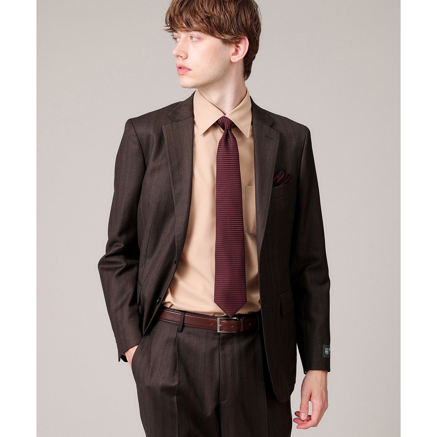 TAKEO KIKUCHI「【THE FLAGSHIP】桧垣紋 シャドーソリッド　ネクタイ」|ネクタイ・蝶ネクタイ|