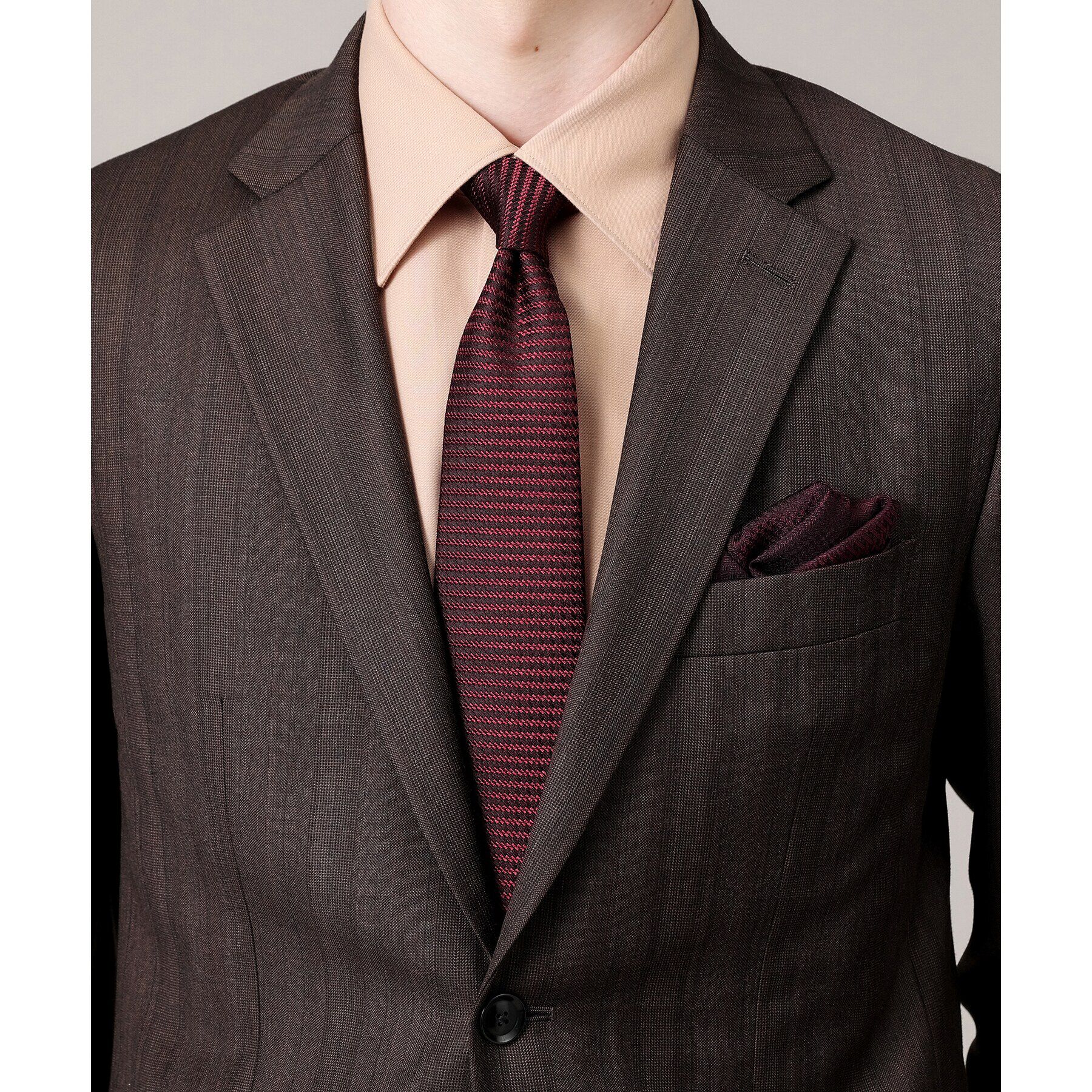 TAKEO KIKUCHI「【THE FLAGSHIP】桧垣紋 シャドーソリッド　ネクタイ」|ネクタイ・蝶ネクタイ|