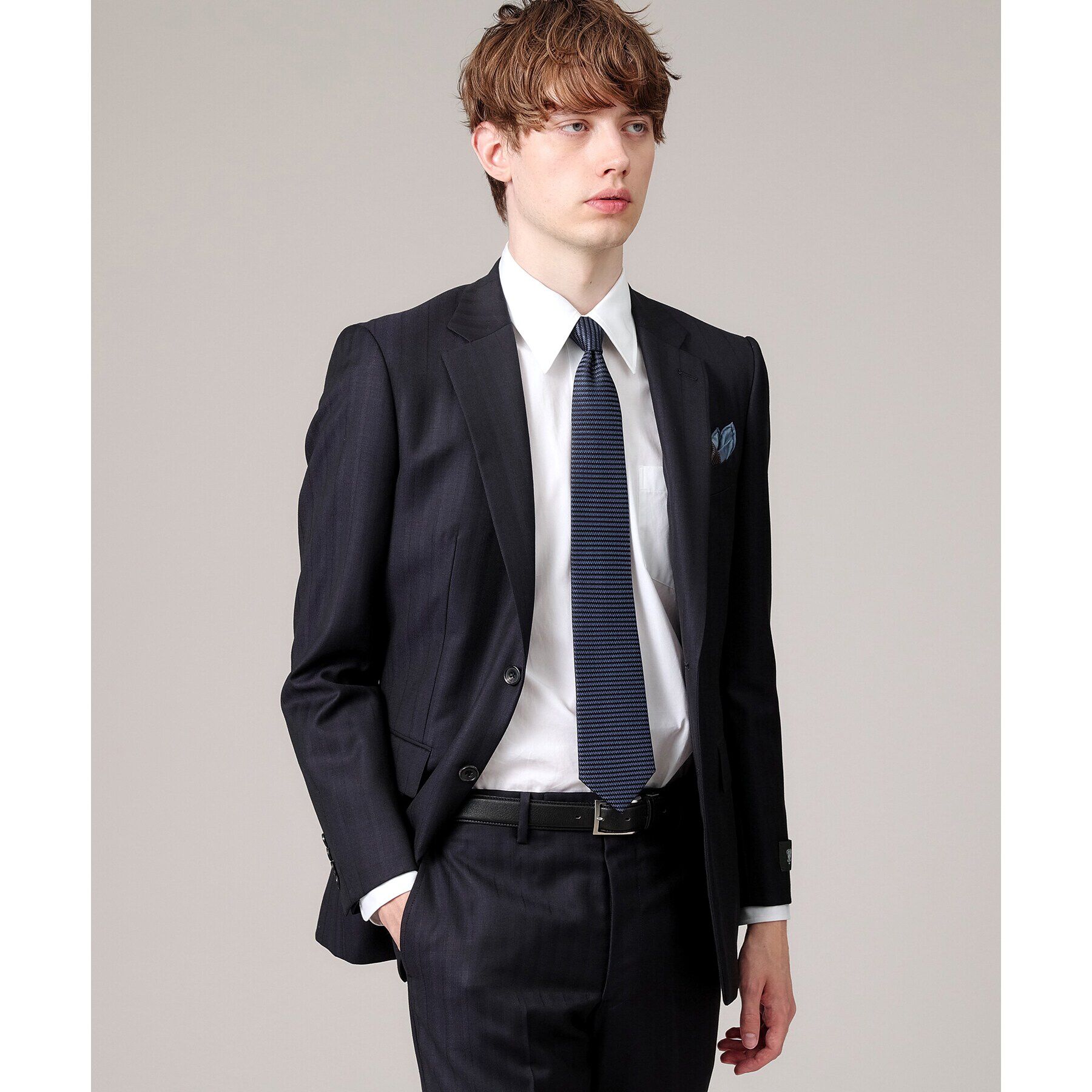 TAKEO KIKUCHI「【THE FLAGSHIP】桧垣紋 シャドーソリッド　ネクタイ」|ネクタイ・蝶ネクタイ|