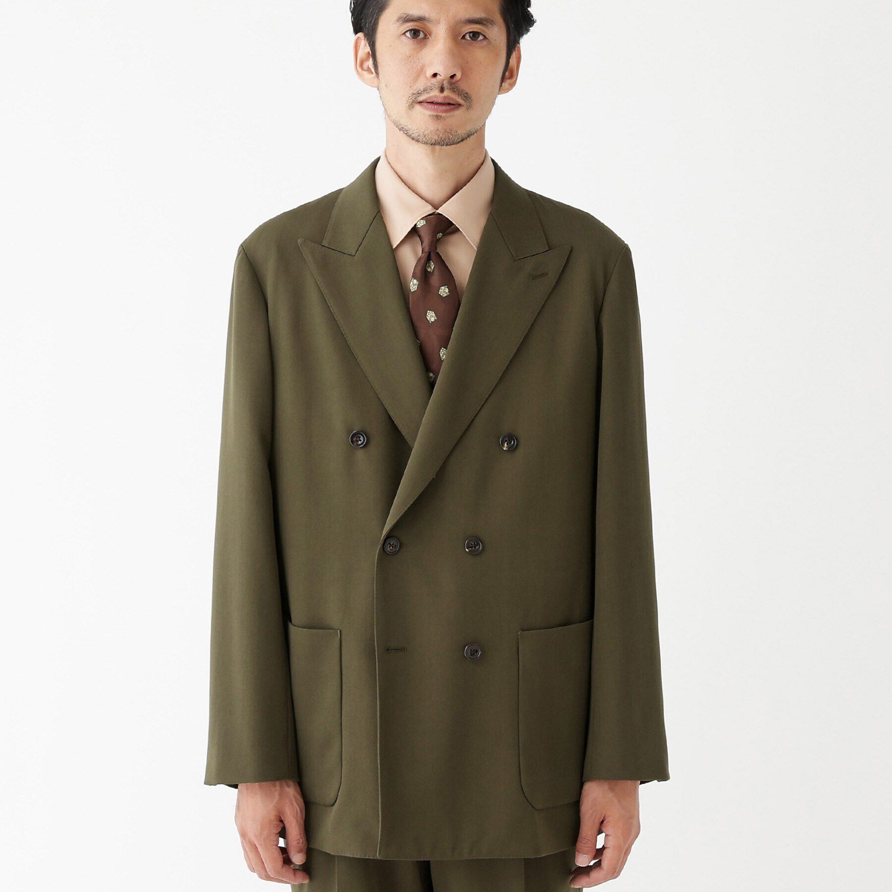 TAKEO KIKUCHI「【THE FLAGSHIP】ギャバ ダブルジャケット」|テーラードジャケット|