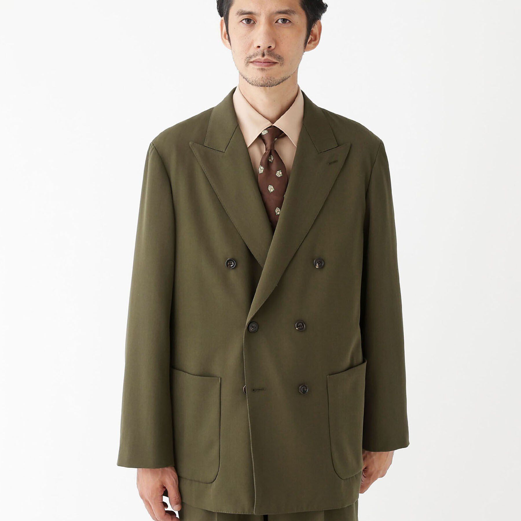 TAKEO KIKUCHI「【THE FLAGSHIP】ギャバ ダブルジャケット」|テーラードジャケット|