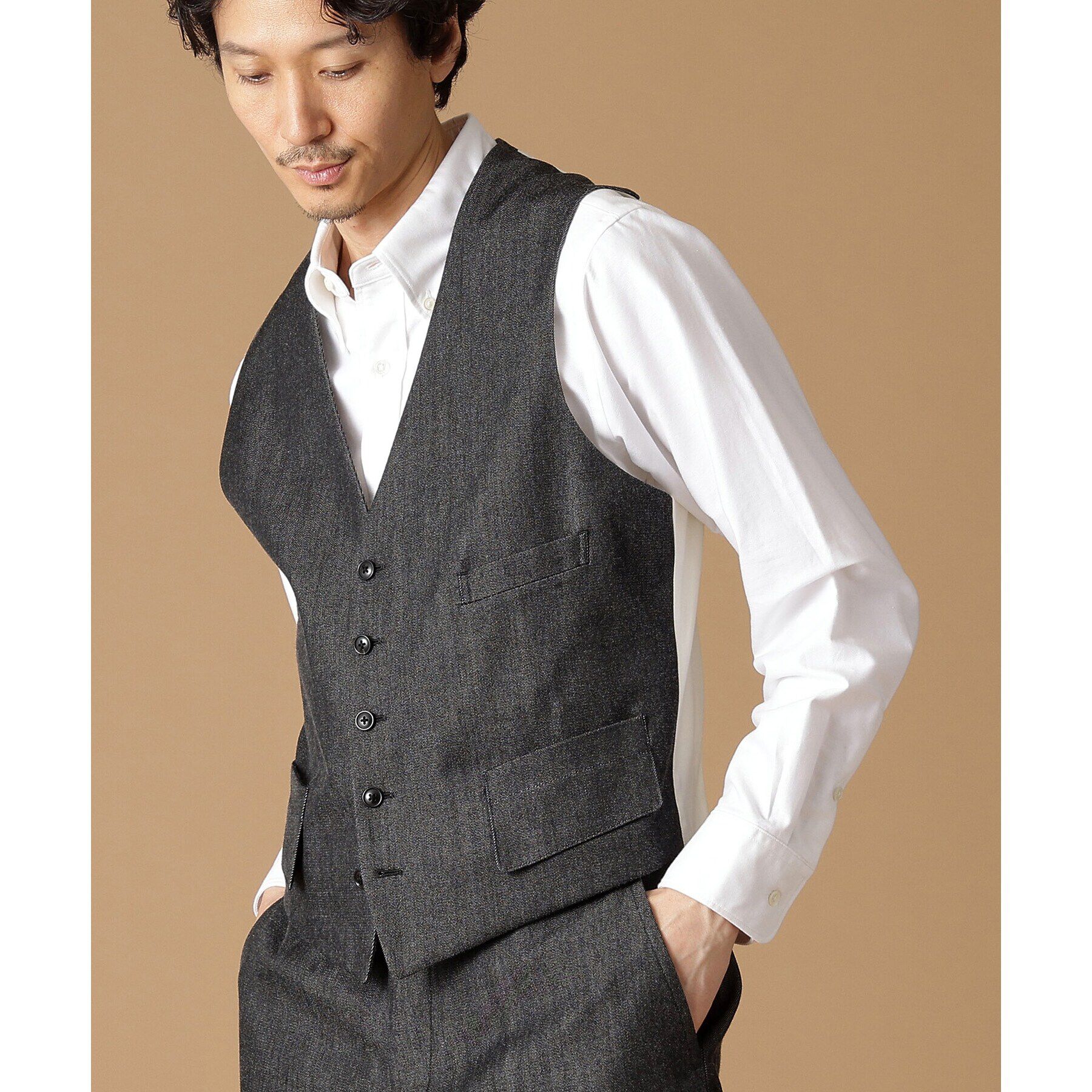 40CARATS&525「【3ピース対応/Made in JAPAN】525DENIM べスト」|ベスト・ジレ|